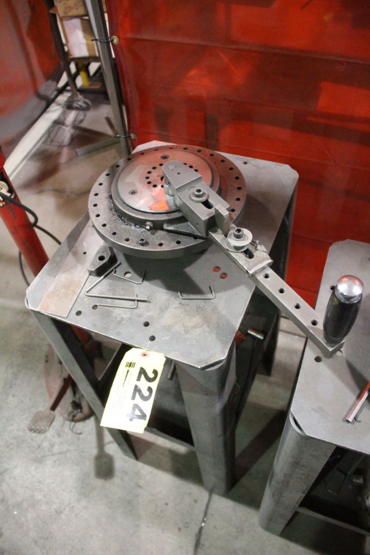 MANUAL ROTARY BENDER MOUNTED ON STEEL STAND