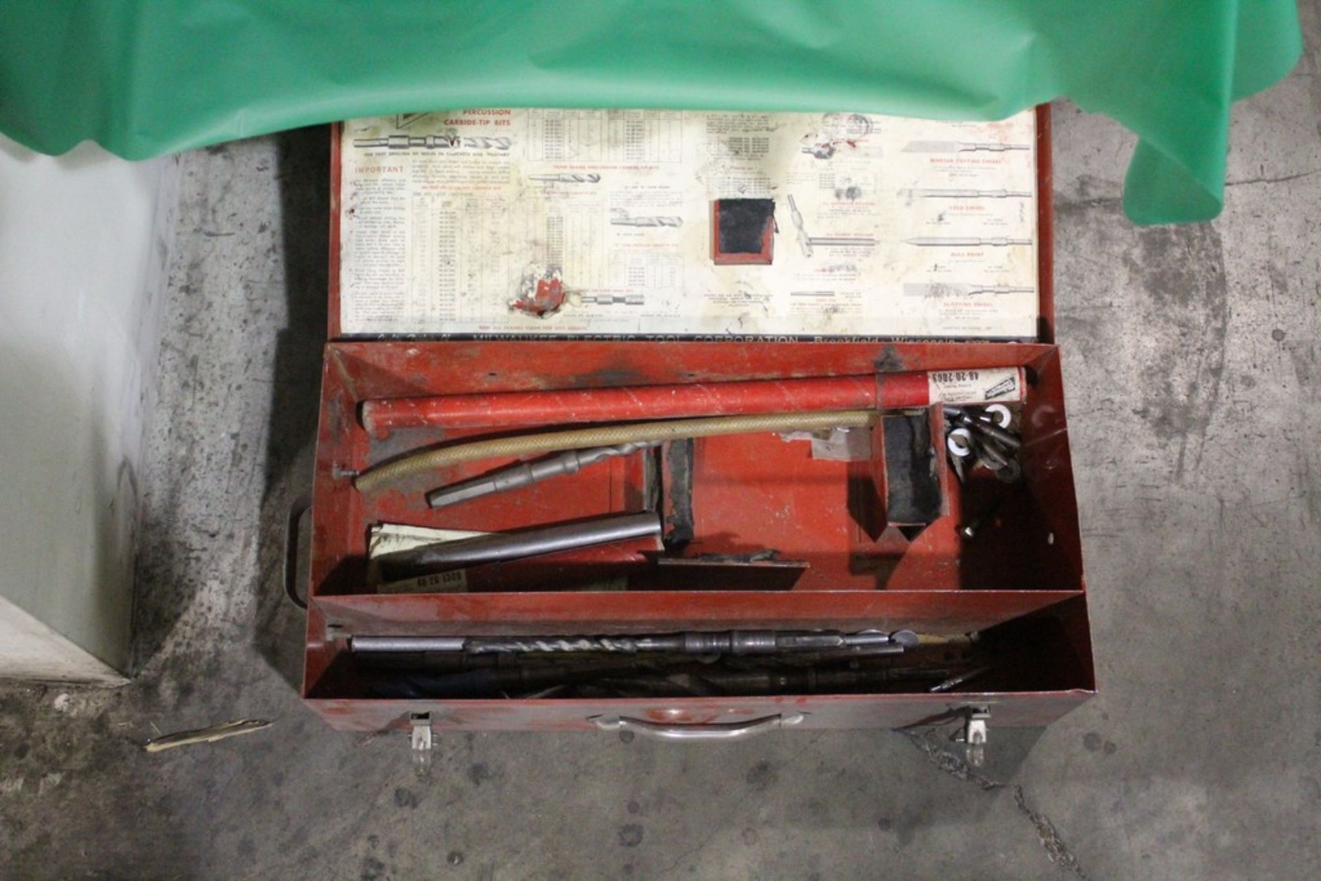 ASSORTED HAMMER BITS IN STEEL CASE