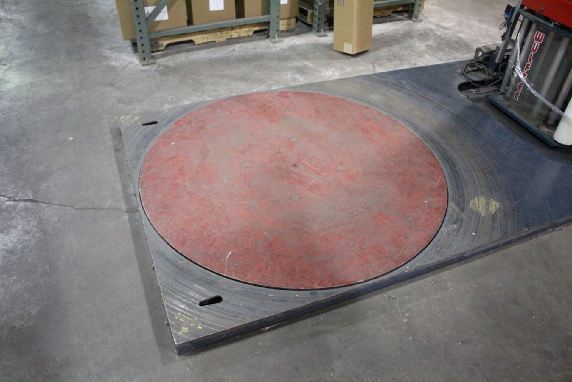 WULFTEC MODEL WLP-200 PLASTIC SKID WRAPPER, S/N 0899-4791, 58” TURNTABLE, 60” VERTICAL HEAD TRAVEL - Image 2 of 7