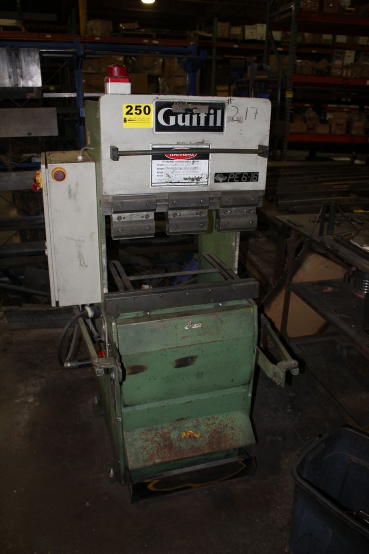 GUIFIL 17.5 TOM MODEL PE6-16 HYDRAULIC PRESS BRAKE, S/N 014209