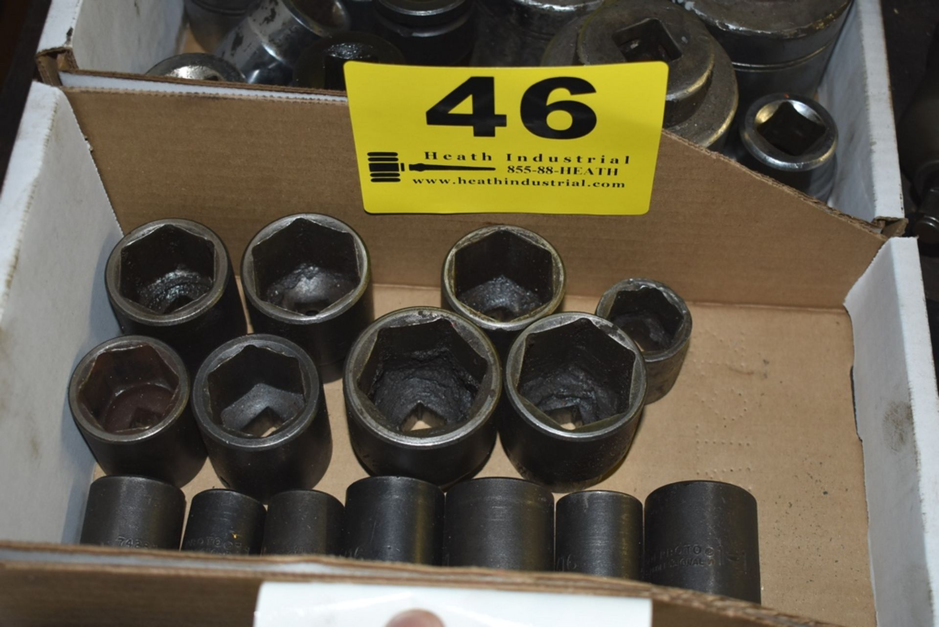 LOT ASSORTED 1/2" IMPACT SOCKETS