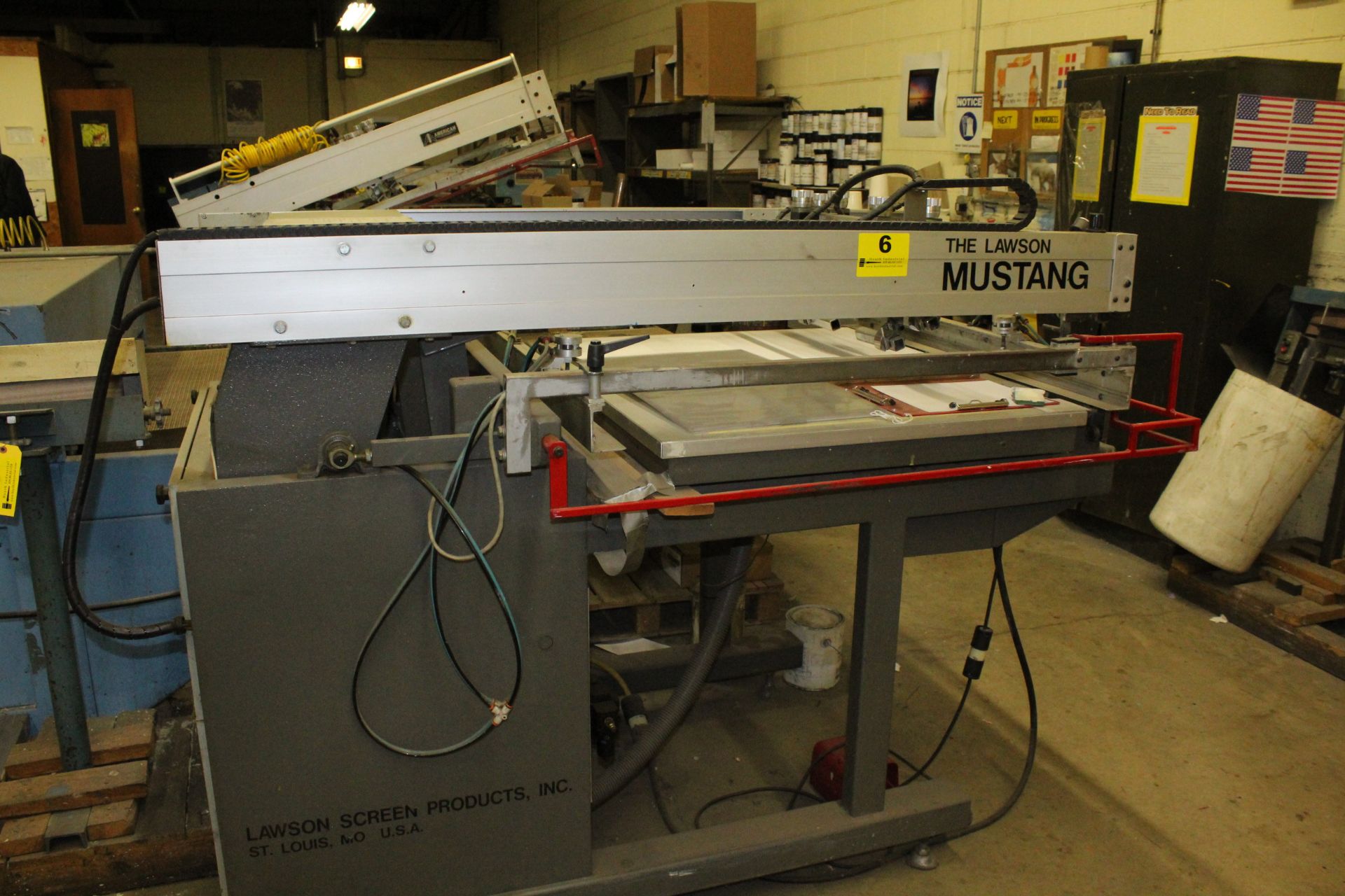 LAWSON MODEL MUSTANG SILK SCREEN PRESS, S/N E0860121022R