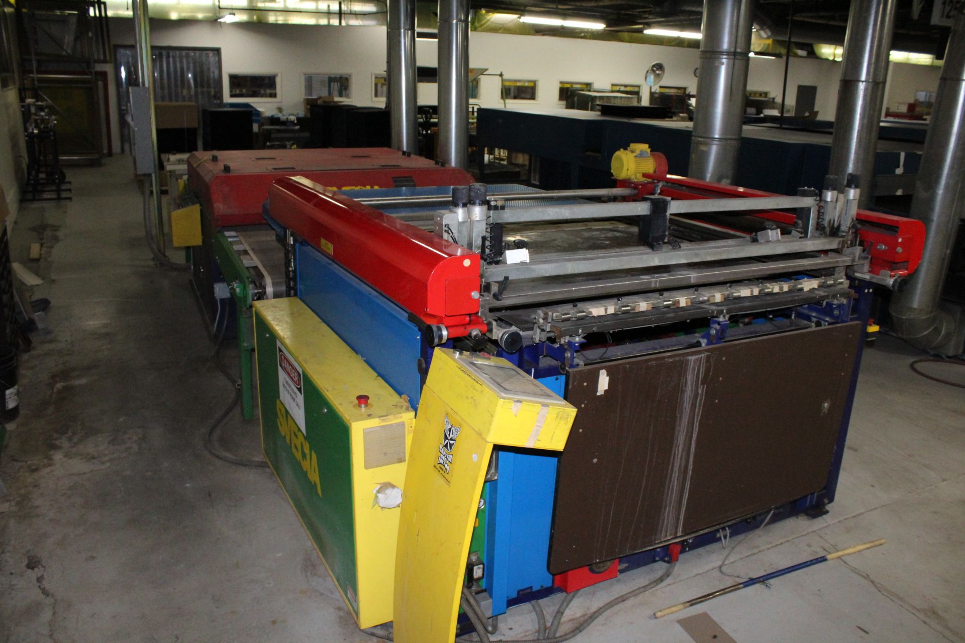 54” WIDE SCREEN PRINT LINE CONSISTING OF: SVECIA TYPE SPM SEMI-AUTOMATIC SCREEN PRINTER, S/N 47-1548 - Image 8 of 12