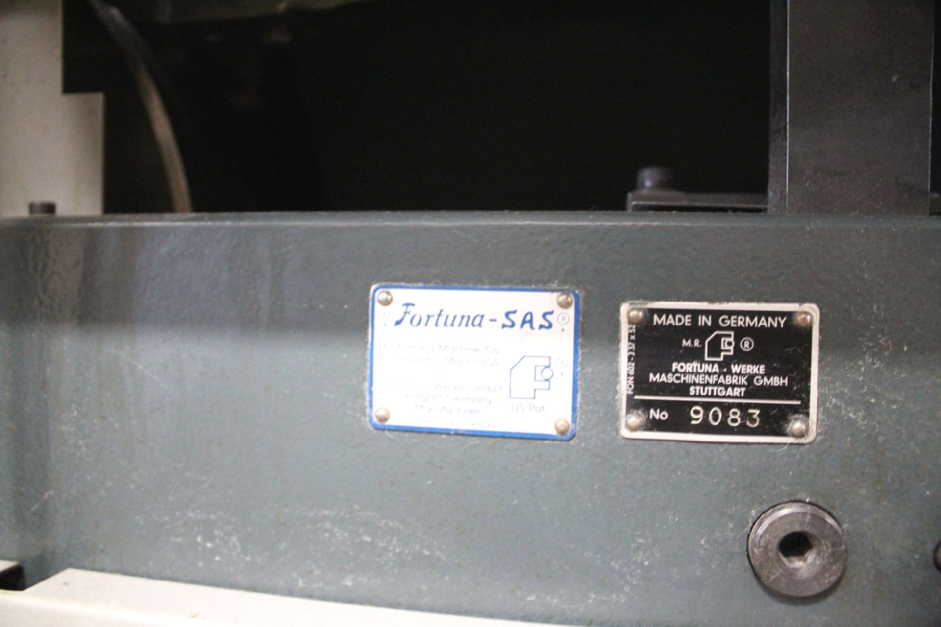 FORTUNA-SAS / HUDSON MODEL AN-400 PRECISION BANDKNIFE SPLITTING MACHINE S/N 9083, 400 MM WIDTH - Image 9 of 9