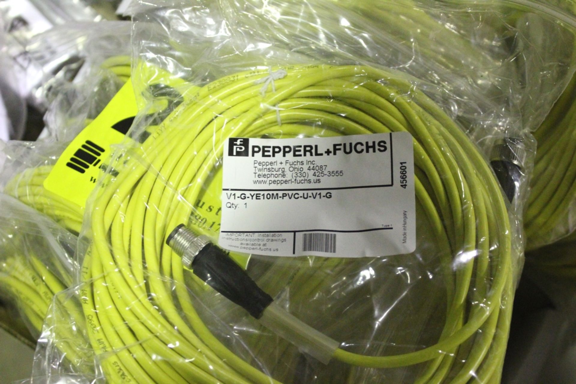 (10) PEPPERL + FUCHS V1-G-YE10M-PVC-U-V1-G M12 TO M12 CONNECTION CABLES - Image 2 of 2