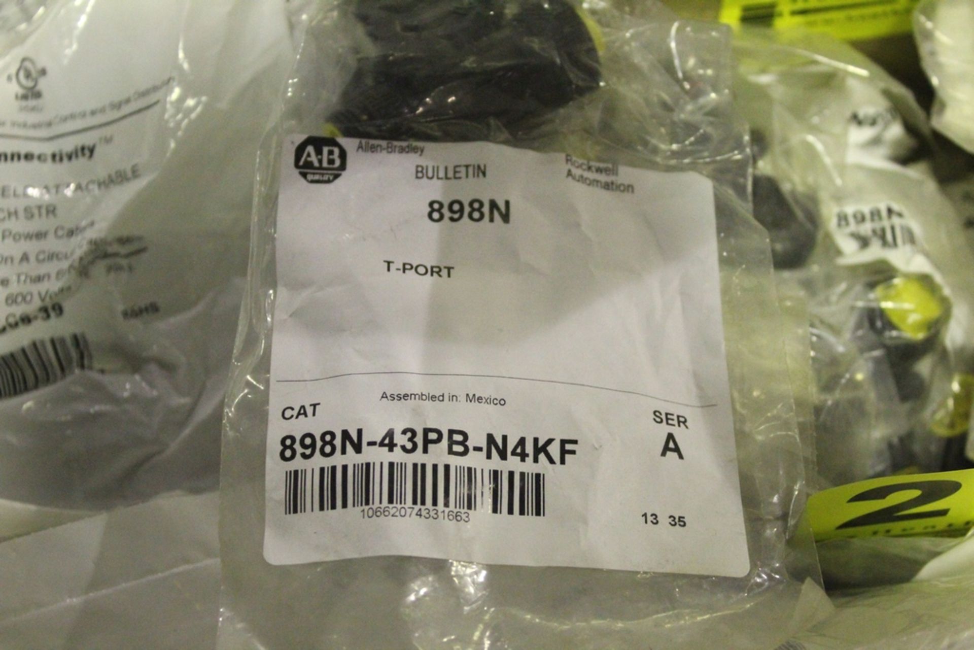 (50) ALLEN BRADLEY 1585D-M4DC-SH ETHERNET IDC 4 PIN STRAIGHT MALE CONNECTORS IN BOX