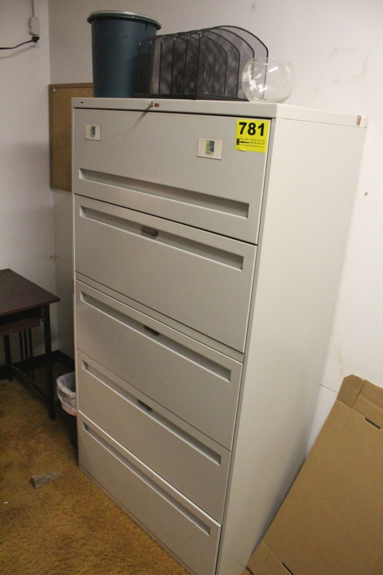 FIVE DRAWER LATERAL FILE CABINET