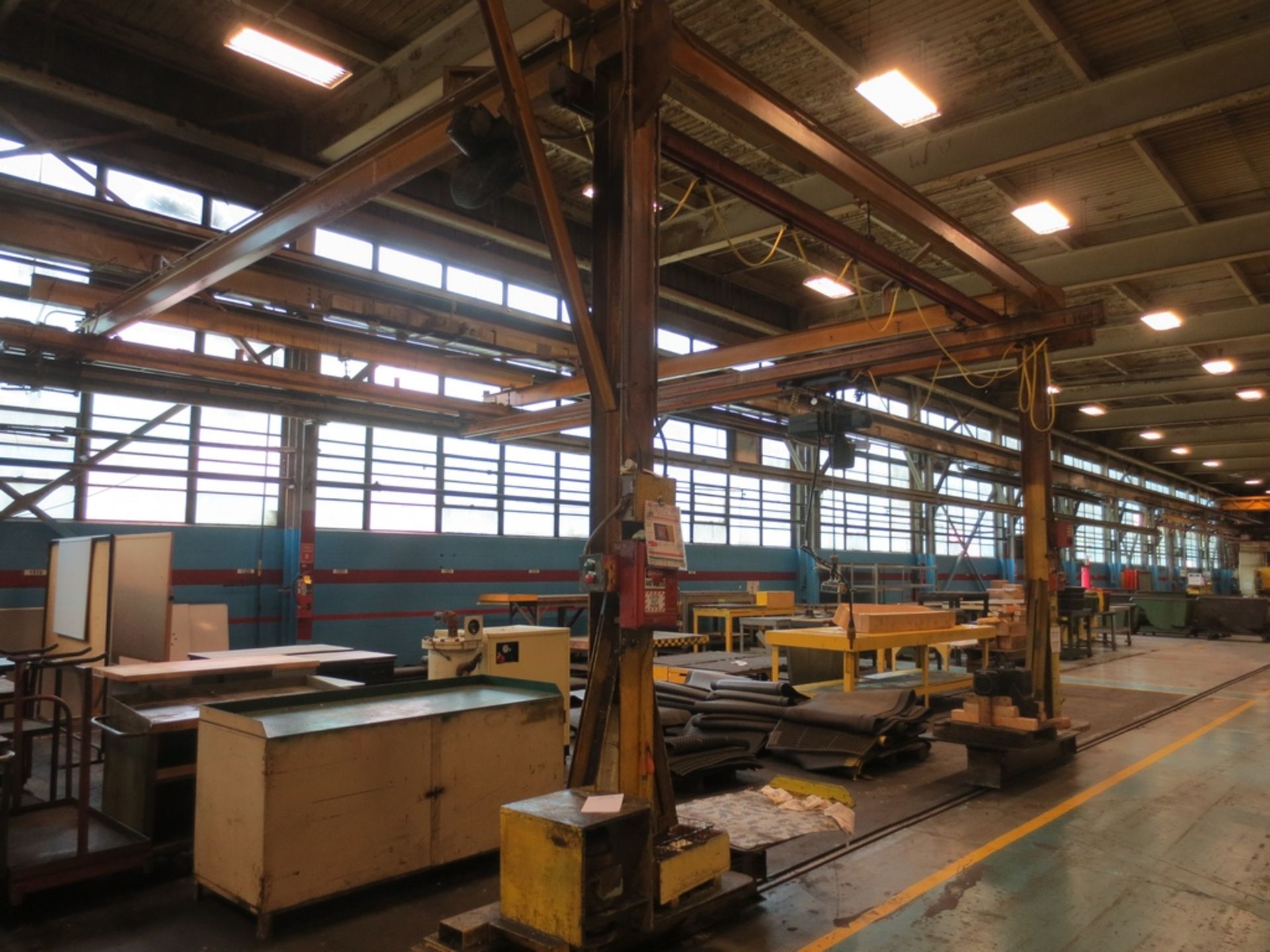ONE TON GANTRY CRANE WITH DEMAG HOIST, 16' X 27' APPROX. - Image 2 of 3