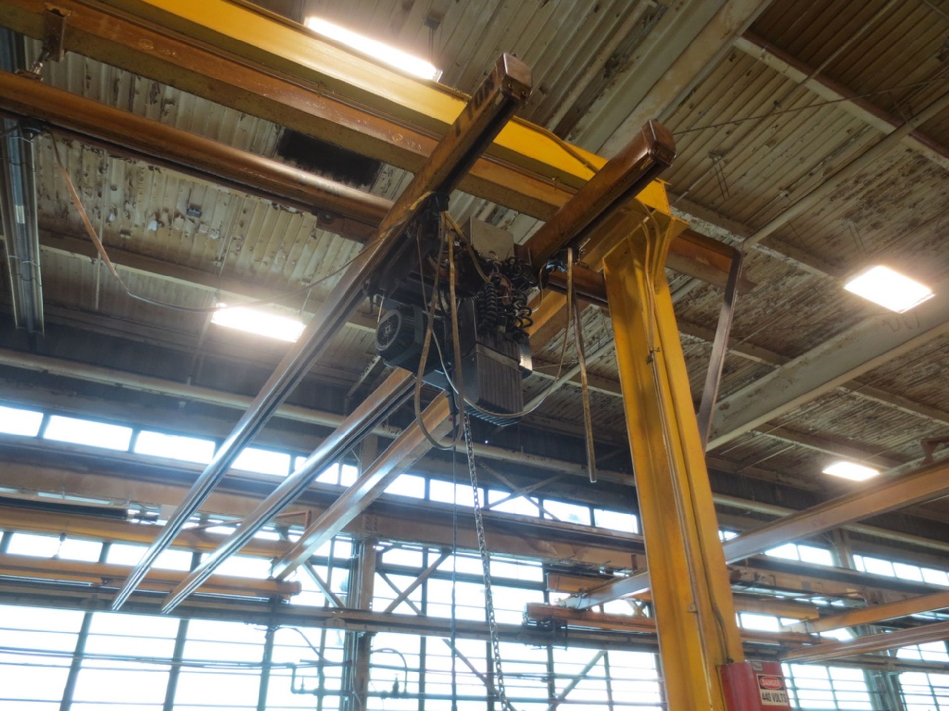 ONE TON GANTRY CRANE WITH DEMAG HOIST, 16' X 27' APPROX. - Image 3 of 3