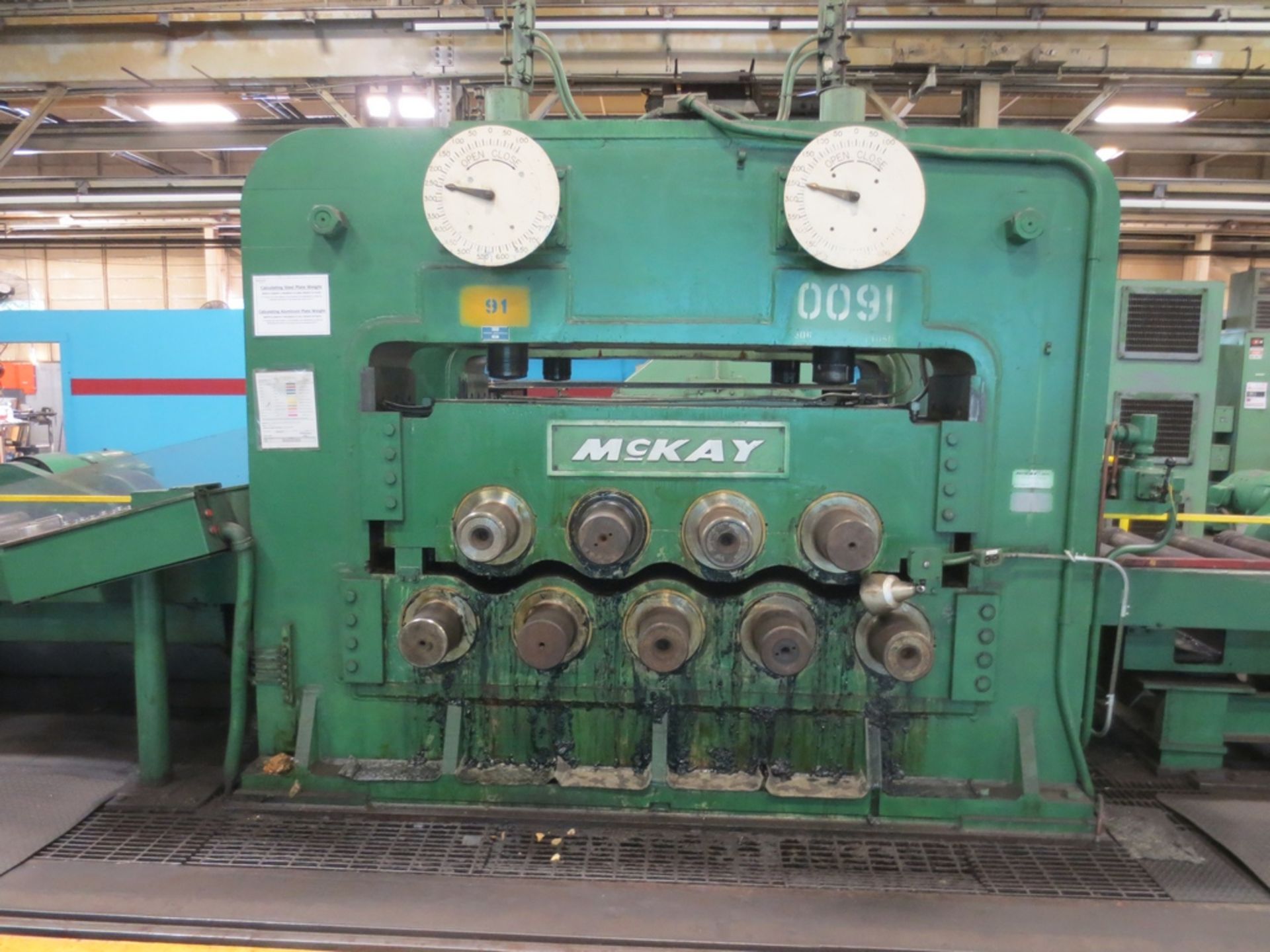 MCKAY STRAIGHTENING/FLATTENER ROLLER S/N 65-1443-1, 3" MAX THICKNESS, 1-3/8" MIN. THICKNESS, 24-1/2" - Image 2 of 14