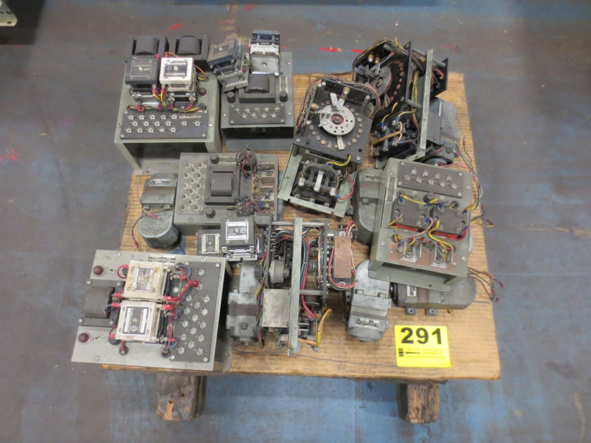 PALLET OF SPARE ELECTRIC RELAYS