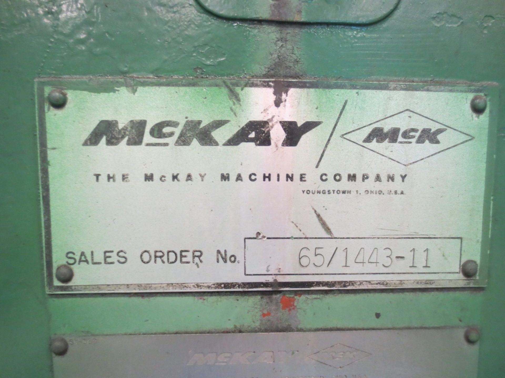 MCKAY STRAIGHTENING/FLATTENER ROLLER S/N 65-1443-1, 3" MAX THICKNESS, 1-3/8" MIN. THICKNESS, 24-1/2" - Image 14 of 14