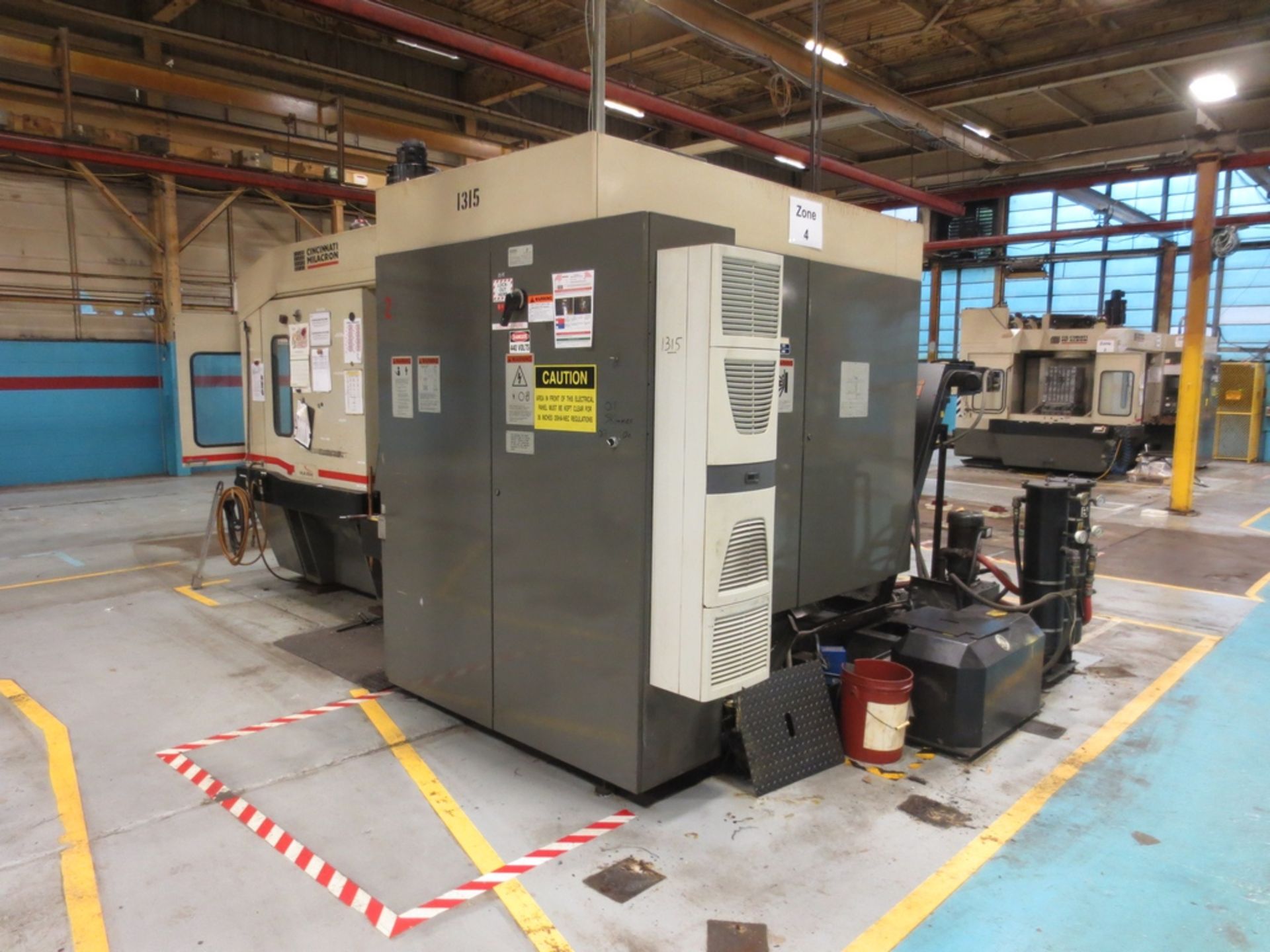 CINCINNATI MILACRON 4-AXIS MODEL MAXIM 630 CNC HORIZONTAL MACHINING CENTER, S/N 3632C0197-0002, 24. - Image 8 of 11