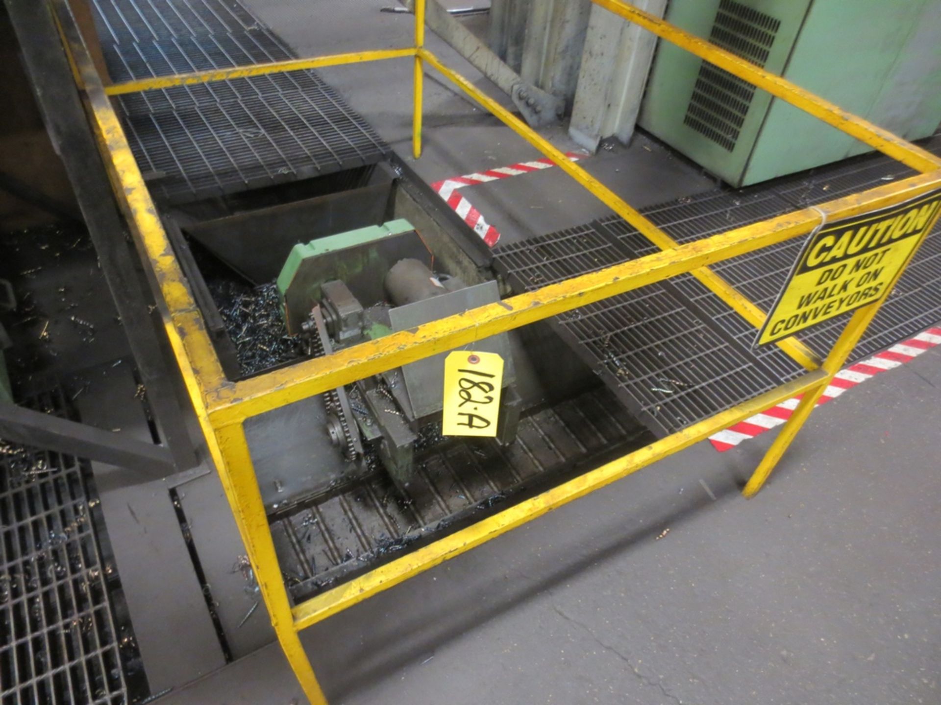 CHIP CONVEYOR SYSTEM WITH ABOVE & UNDERGROUND CONVEYORS, GRATES NOT INCLUDED - Image 7 of 11