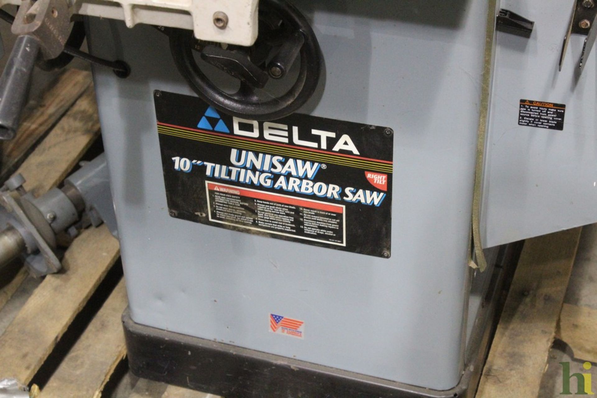 DELTA 10” UNISAW TILTING ARBOR TABLE SAW WITH UNIFENCE - Image 2 of 2