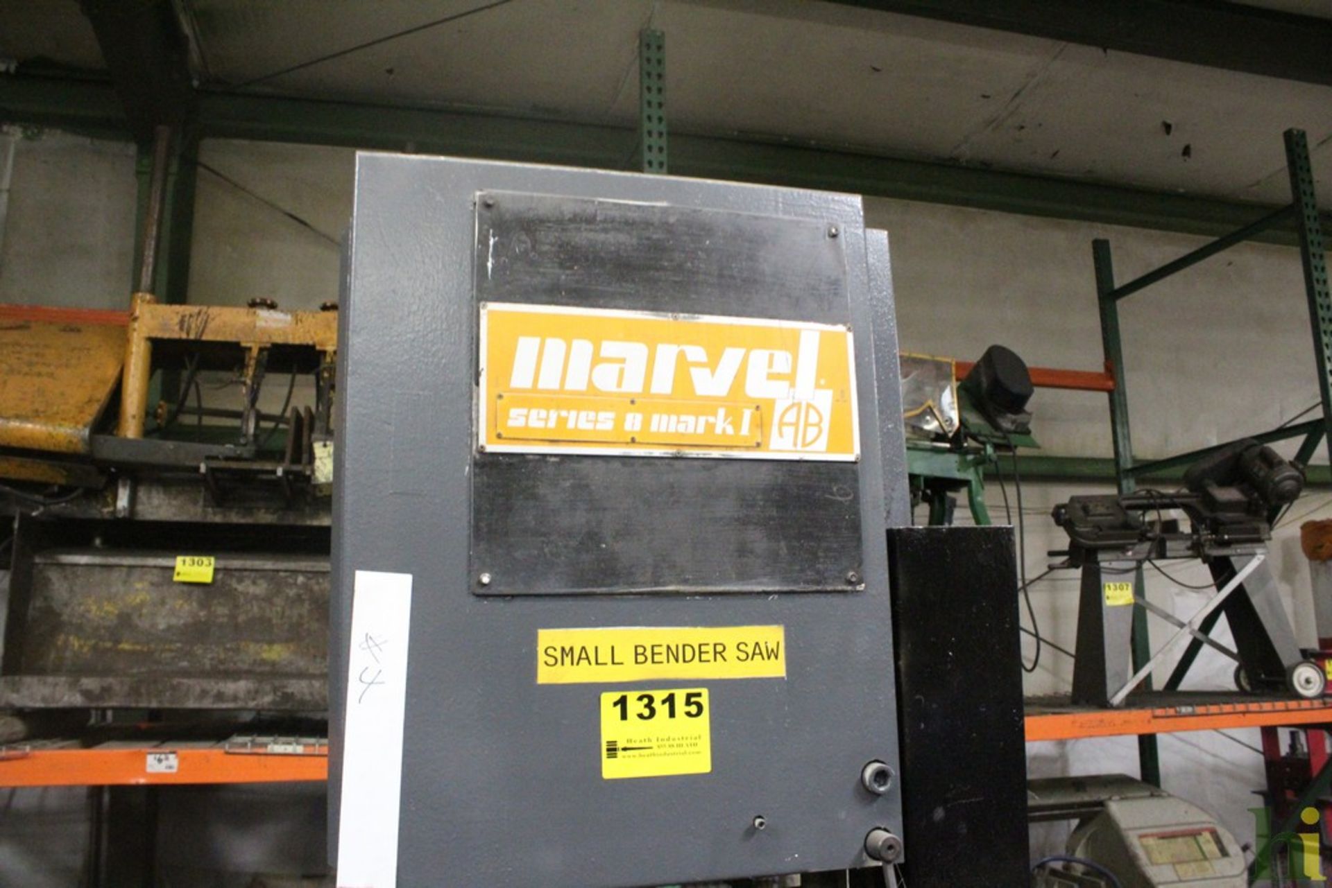 MARVEL SERIES 8 MARK 1 UNIVERSAL VERTICAL BAND SAW, S/N 822825-W - Image 4 of 9