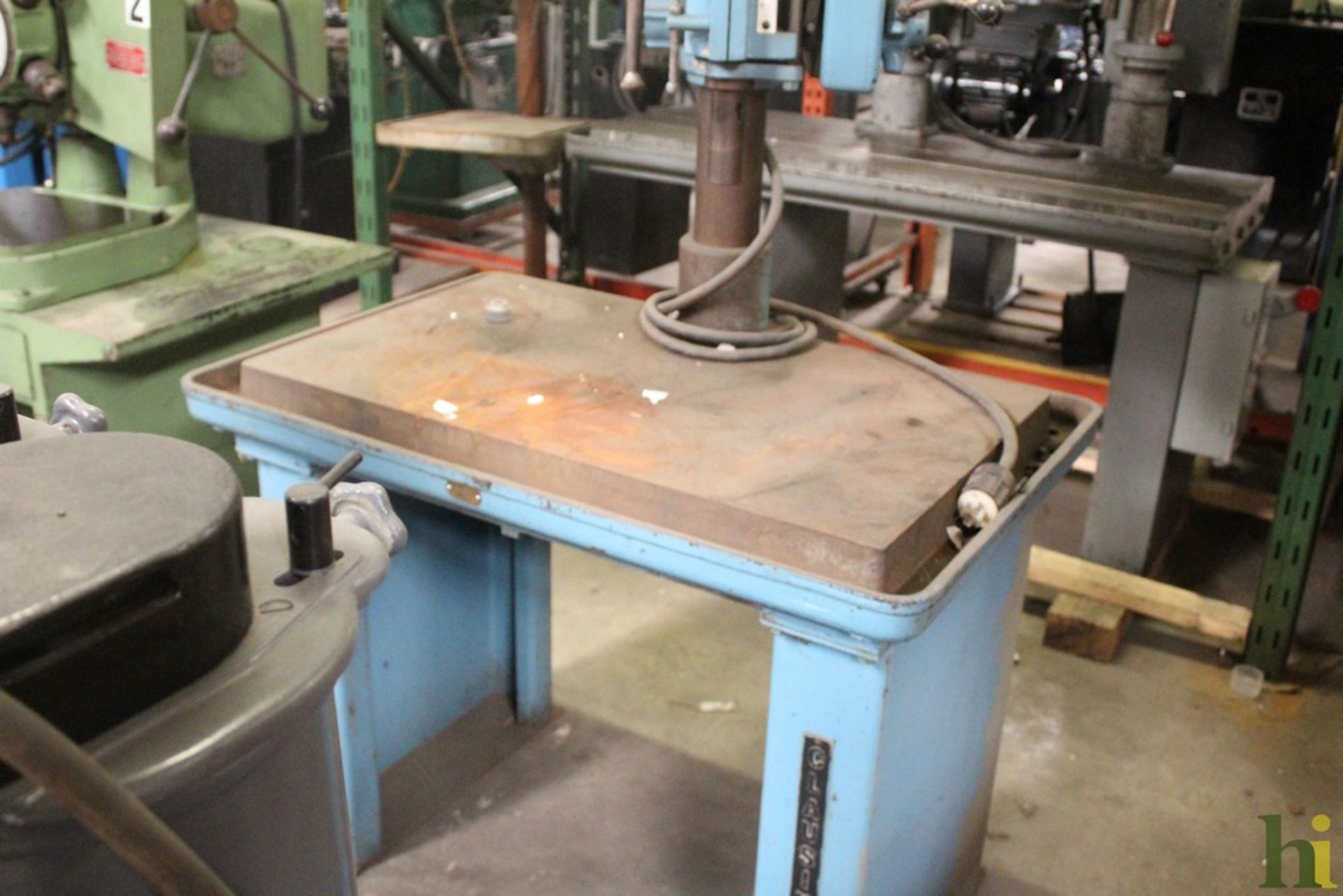CLAUSING MODEL 2215, VARIABLE SPEED DRILL PRESS WITH 40" X 24" PRODUCTION TABLE - Image 4 of 4