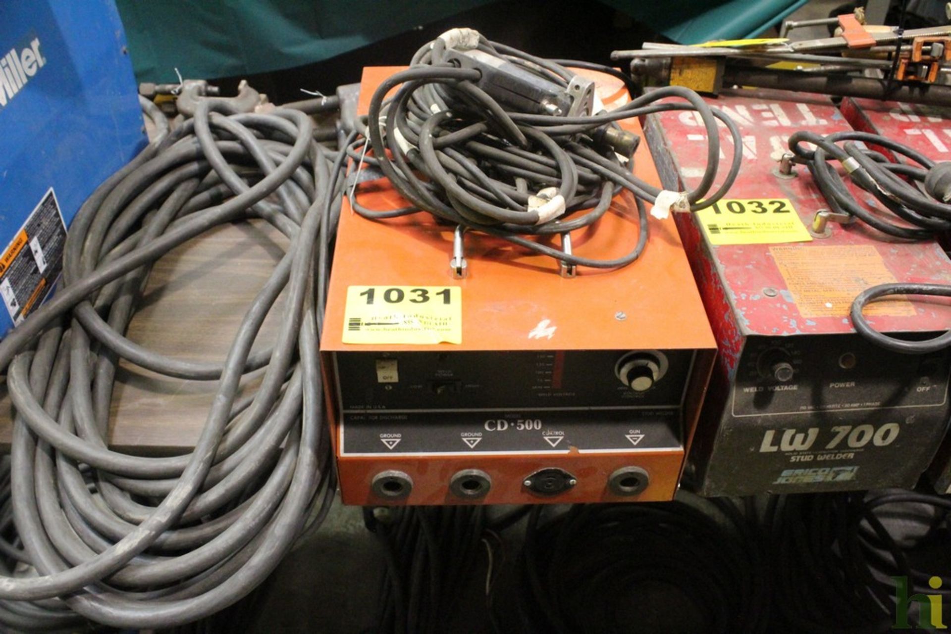 PRO WELD INTERNATIONAL MODEL CD-500 STUD WELDER WITH GUN, S/N 500-241-794