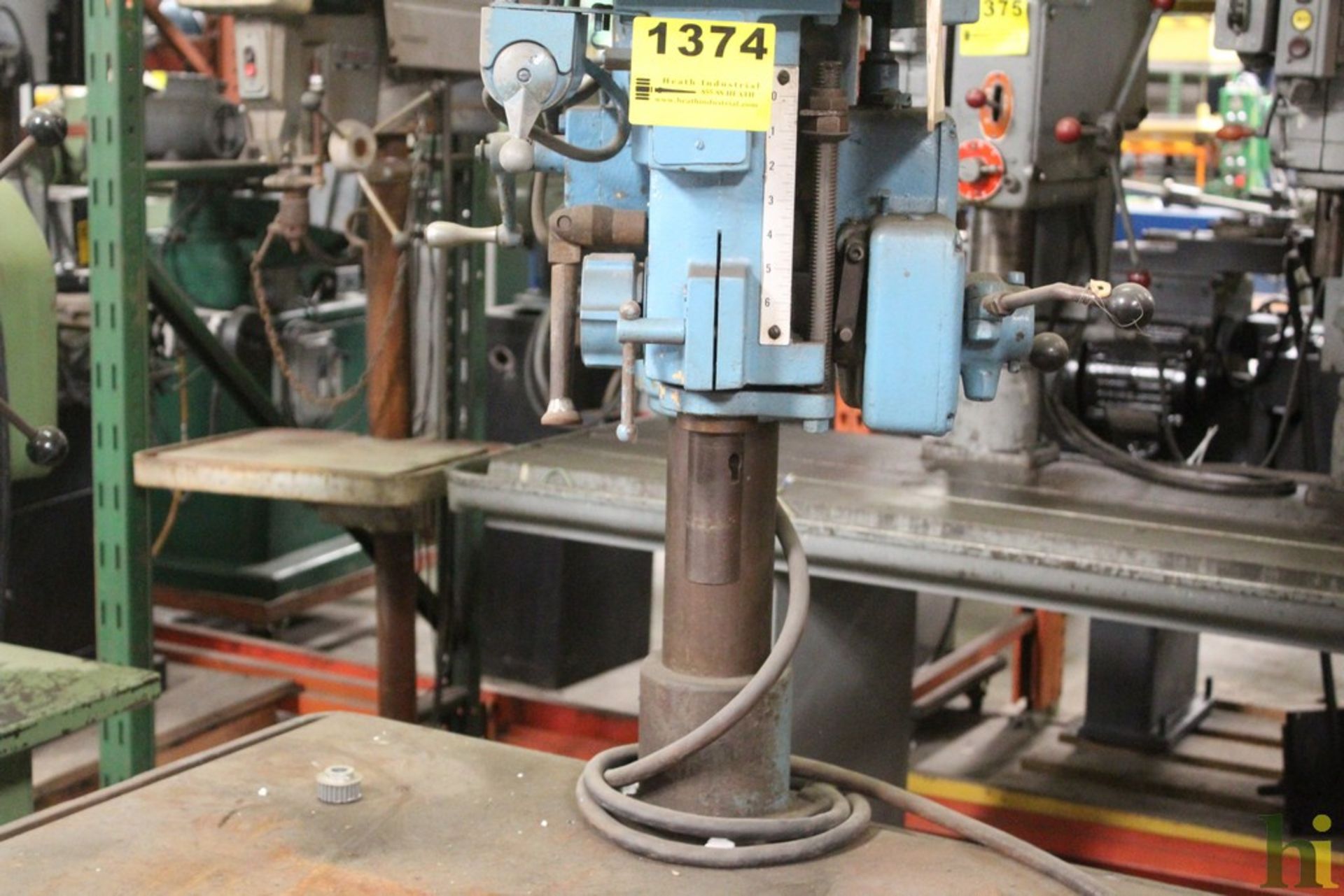 CLAUSING MODEL 2215, VARIABLE SPEED DRILL PRESS WITH 40" X 24" PRODUCTION TABLE - Image 3 of 4