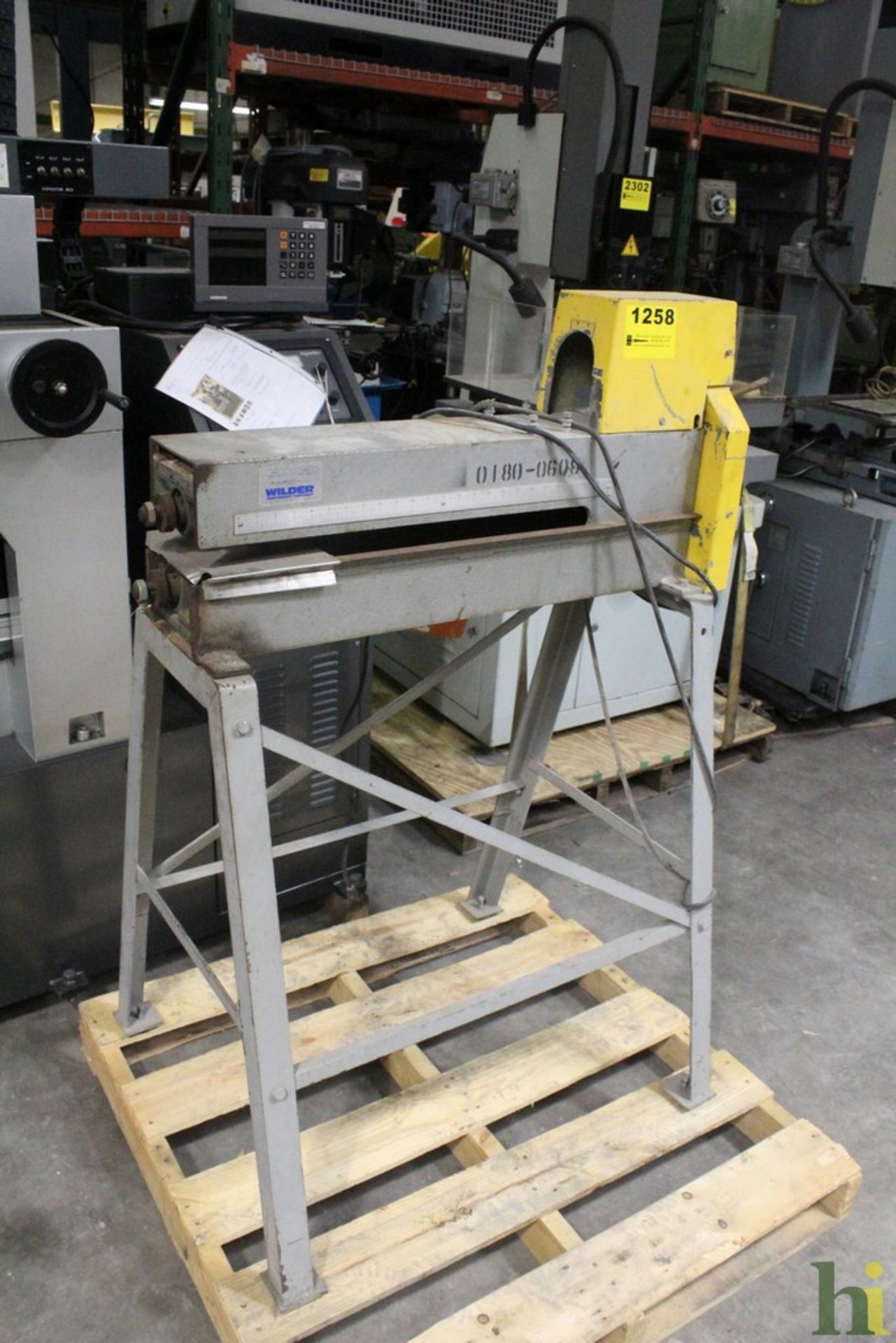 WILDER 20 GA. X 24” MODEL 2024 SLITTER, S/N 30809