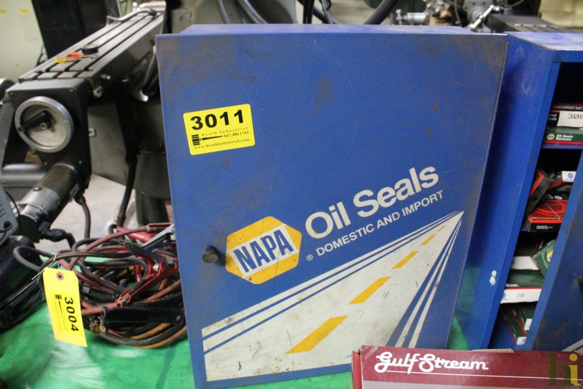 NAPA OIL SEAL CABINET, 20" X 16" X 6", WITH CONTENTS