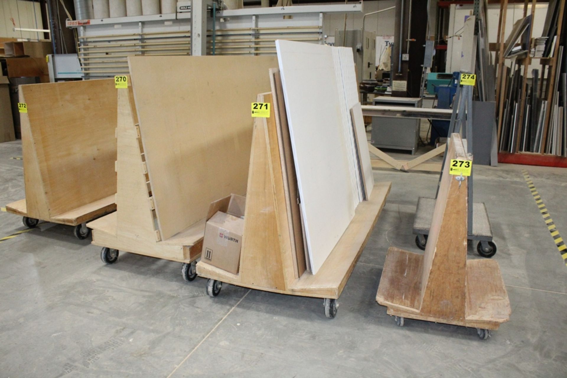 SHEET MATERIAL CART 96" X 36" X 52"