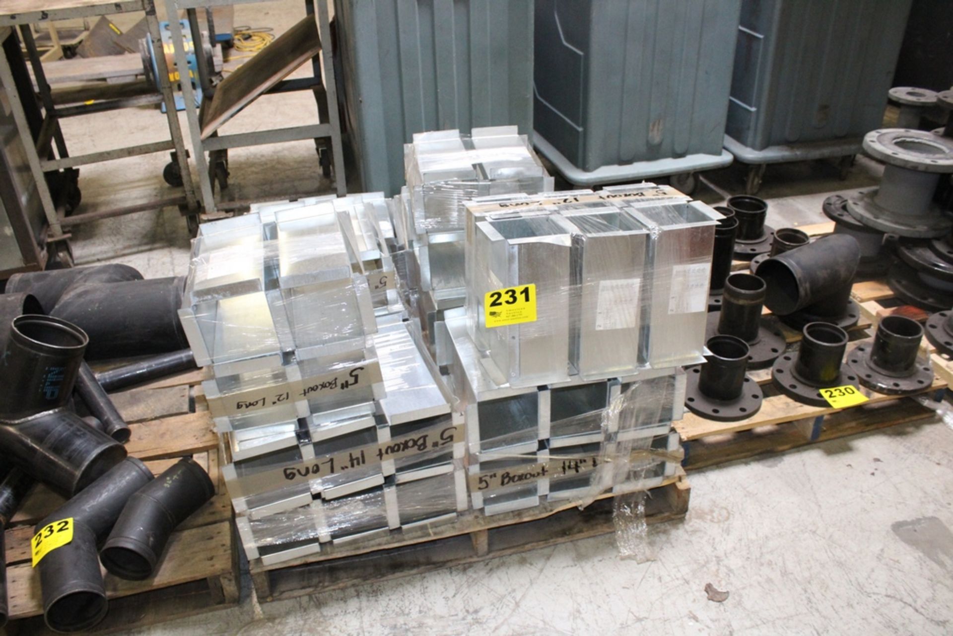 ASSORTED ALUMINUM BOXES ON SKID