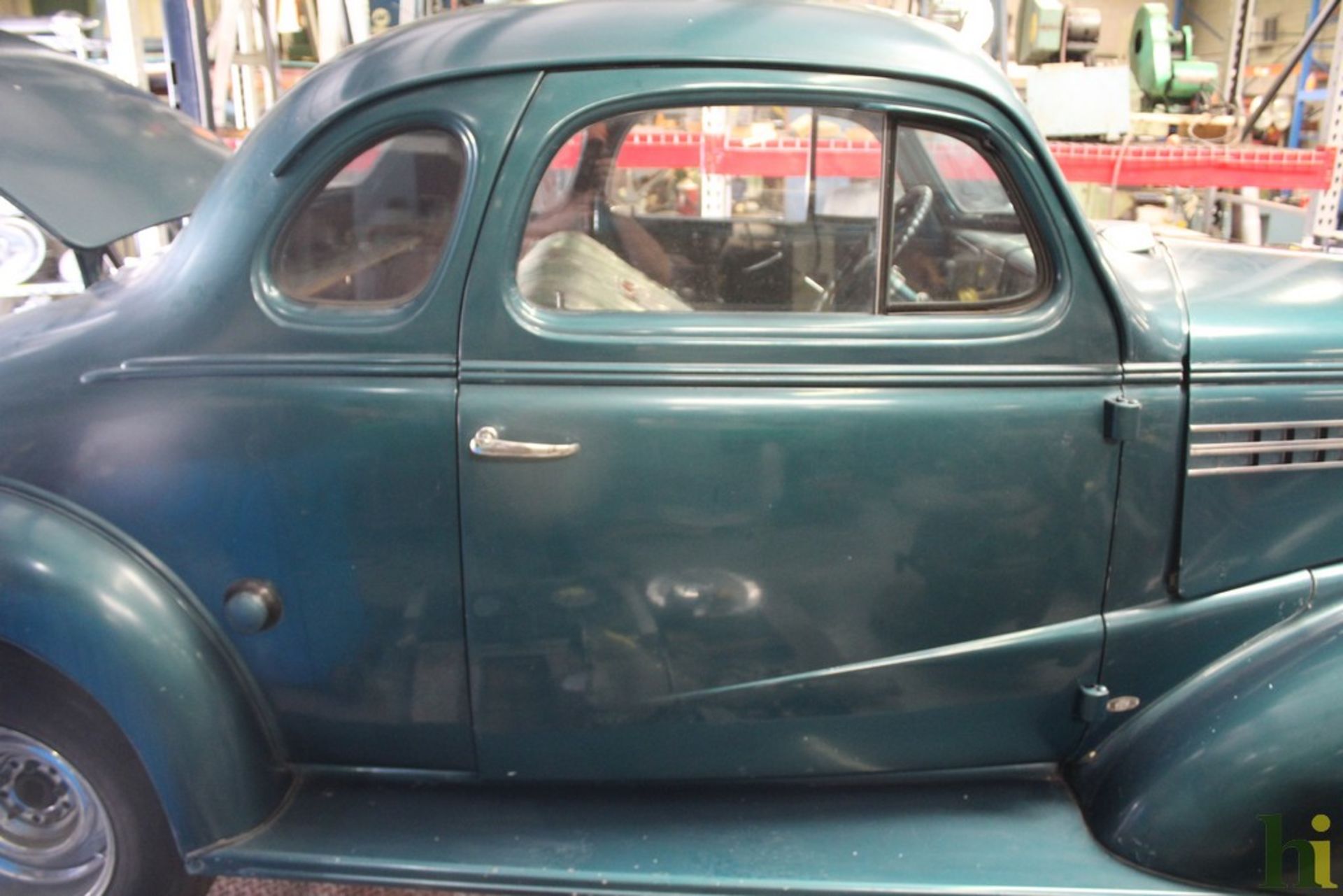 1938 CHEVROLET COUPE, BODY & RUNNING GEAR ONLY, NO ENGINE OR TRANMISSION, VIN C1100410101, STYLE NO. - Image 12 of 23