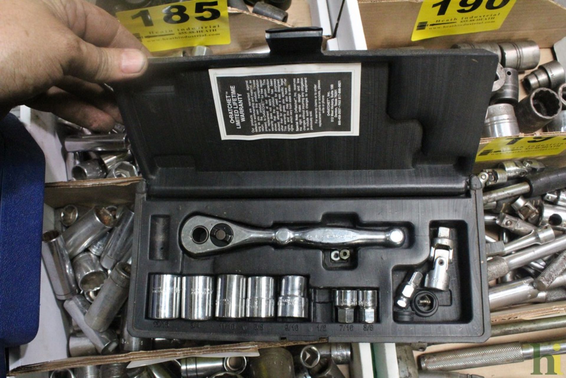 O-RATCHET SOCKET SET IN CASE