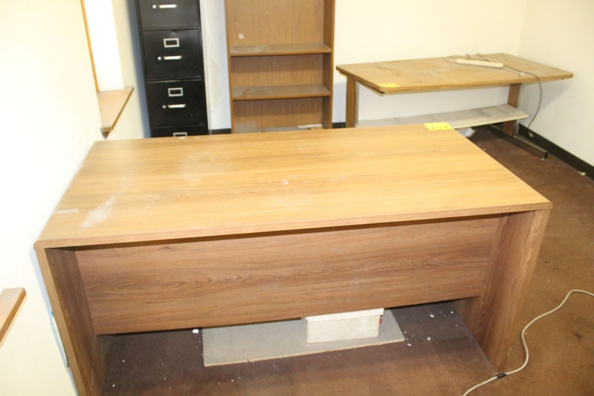 OFFICE DESK, 60" X 30" X 29" WITH SHELF