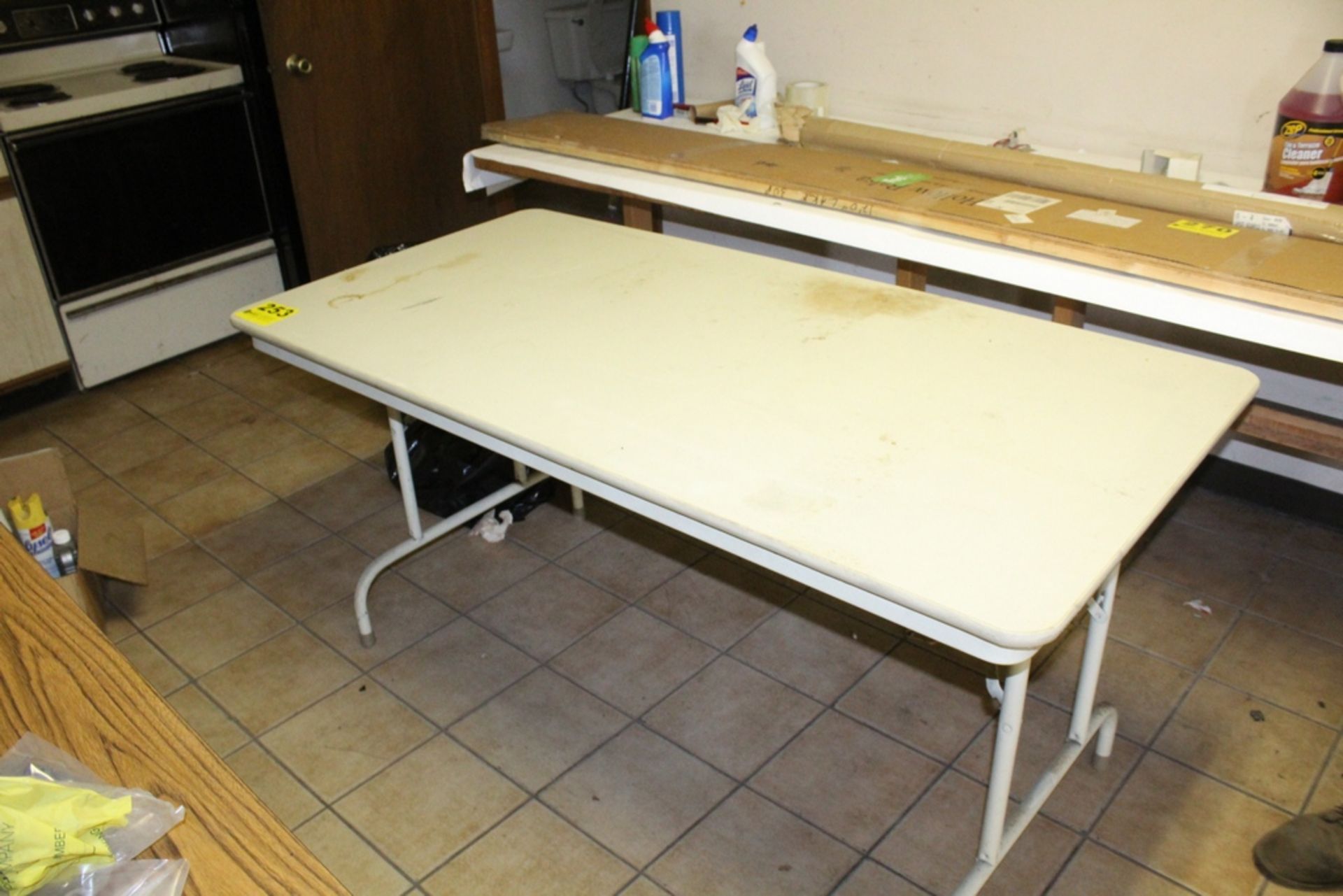 FOLDING TABLE, 60" X 30" X 30"