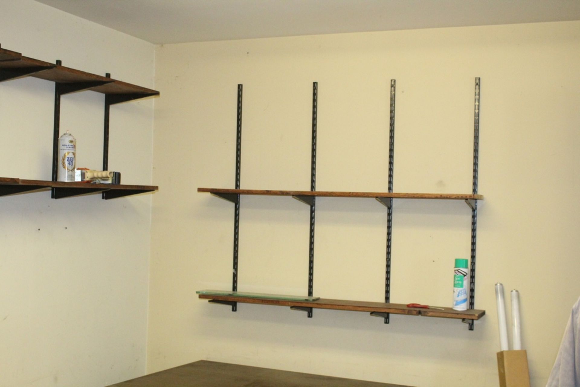 ASSORTED SHELVES ON WALL - Image 2 of 2