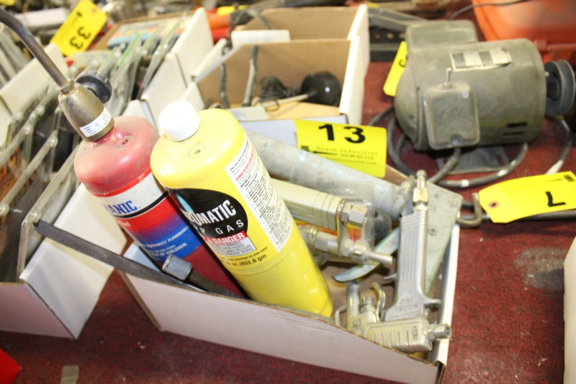 AIR SPRAY GUNS AND PROPANE TORCHES IN BOX