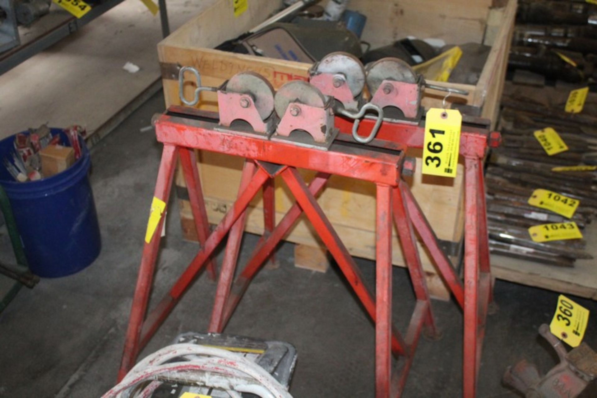 LOT: (2) PIPE ROLLER STANDS