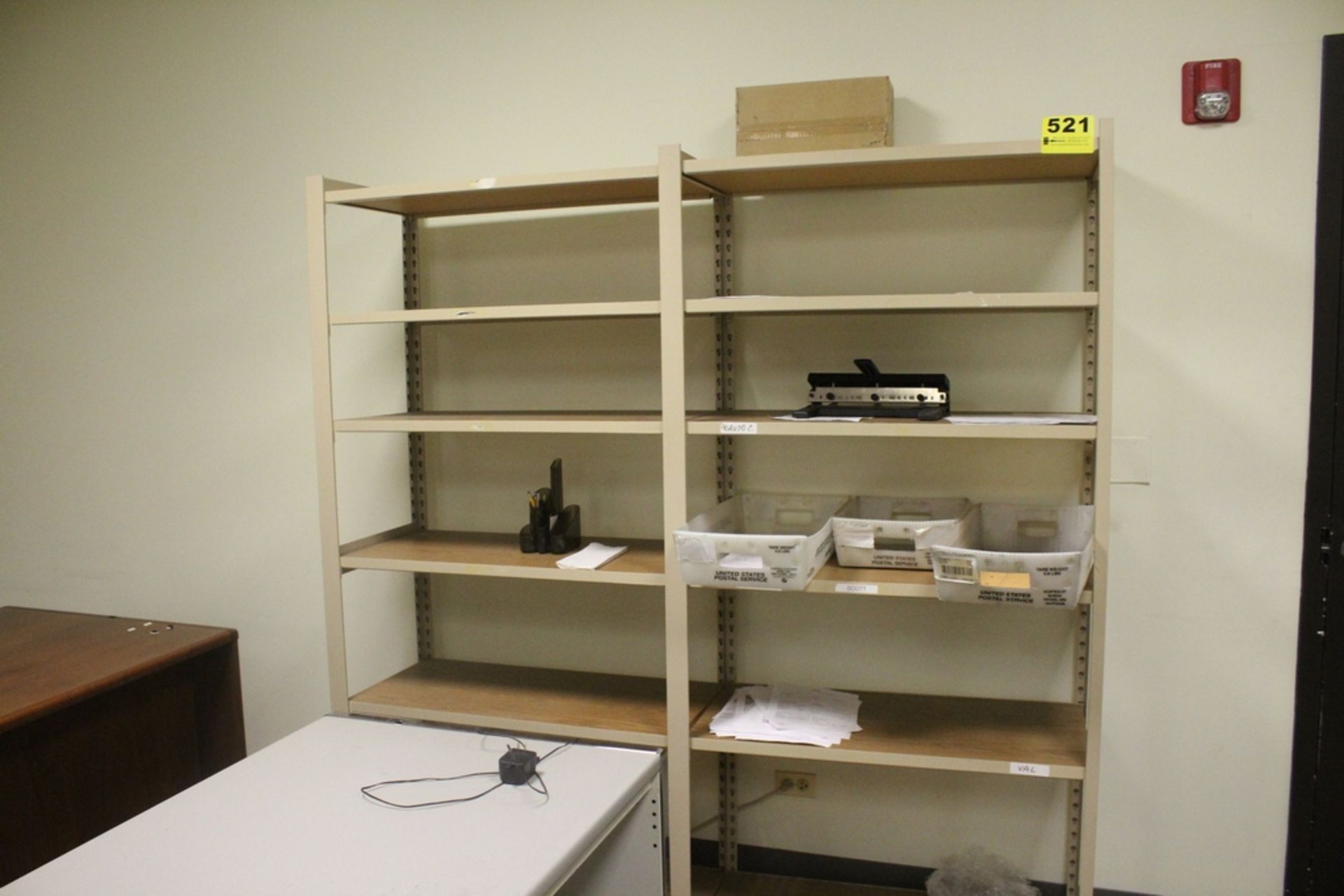 SHELVING UNIT, 76" X 72" X 17"