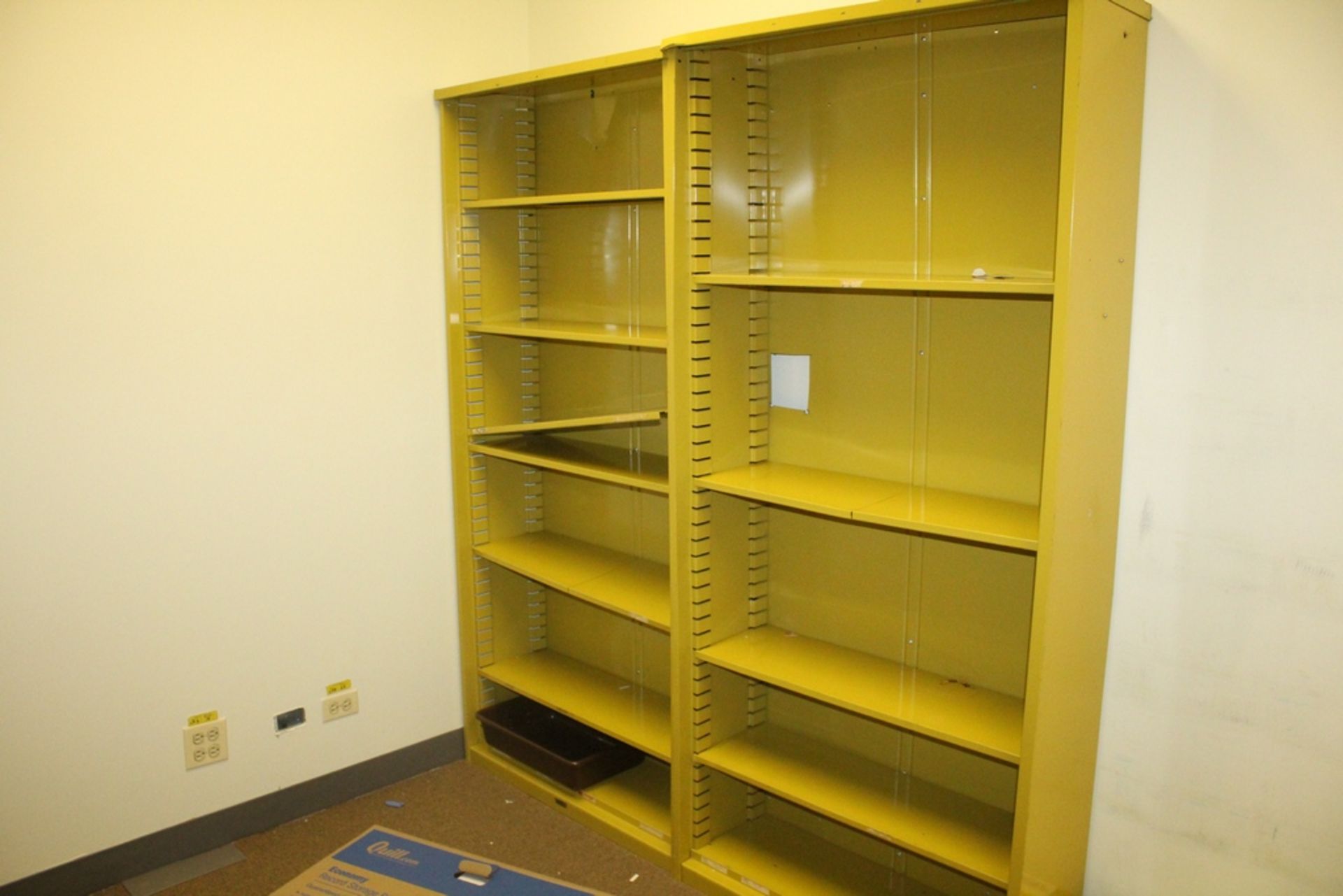 (2) METAL SHELF UNITS - 78" X 36" X 12"