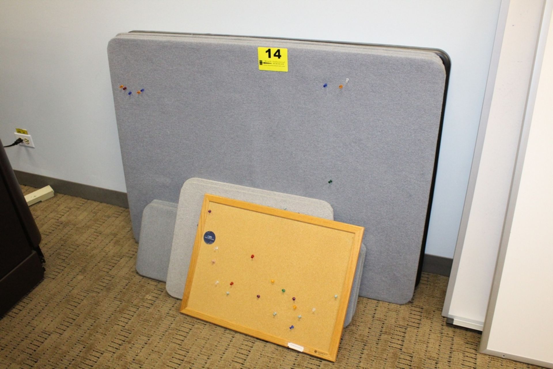 BULLETIN BOARDS, (4) 48" X 36" AND (5) ASSORTED