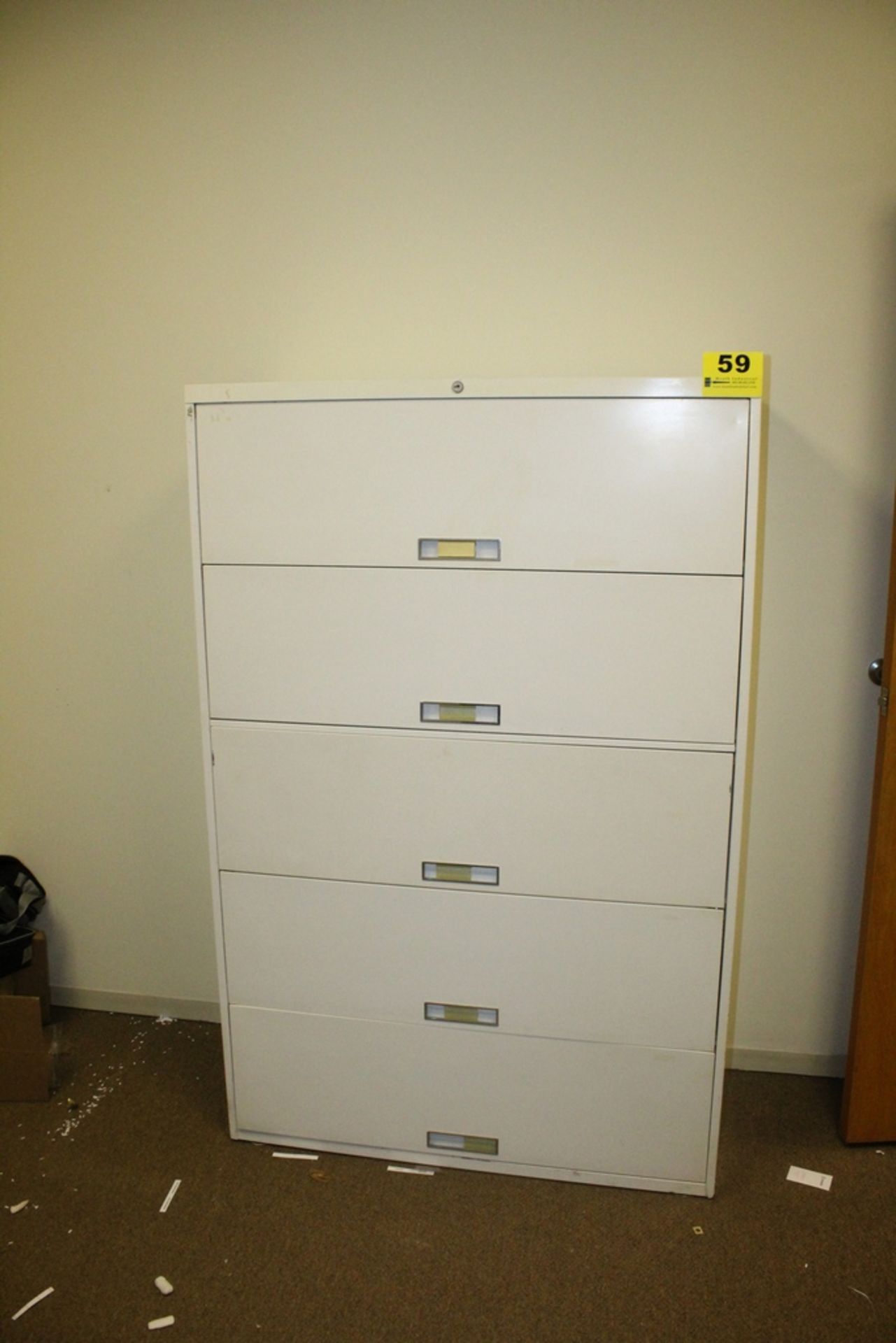 FIVE DRAWER LATERAL FILE CABINET,