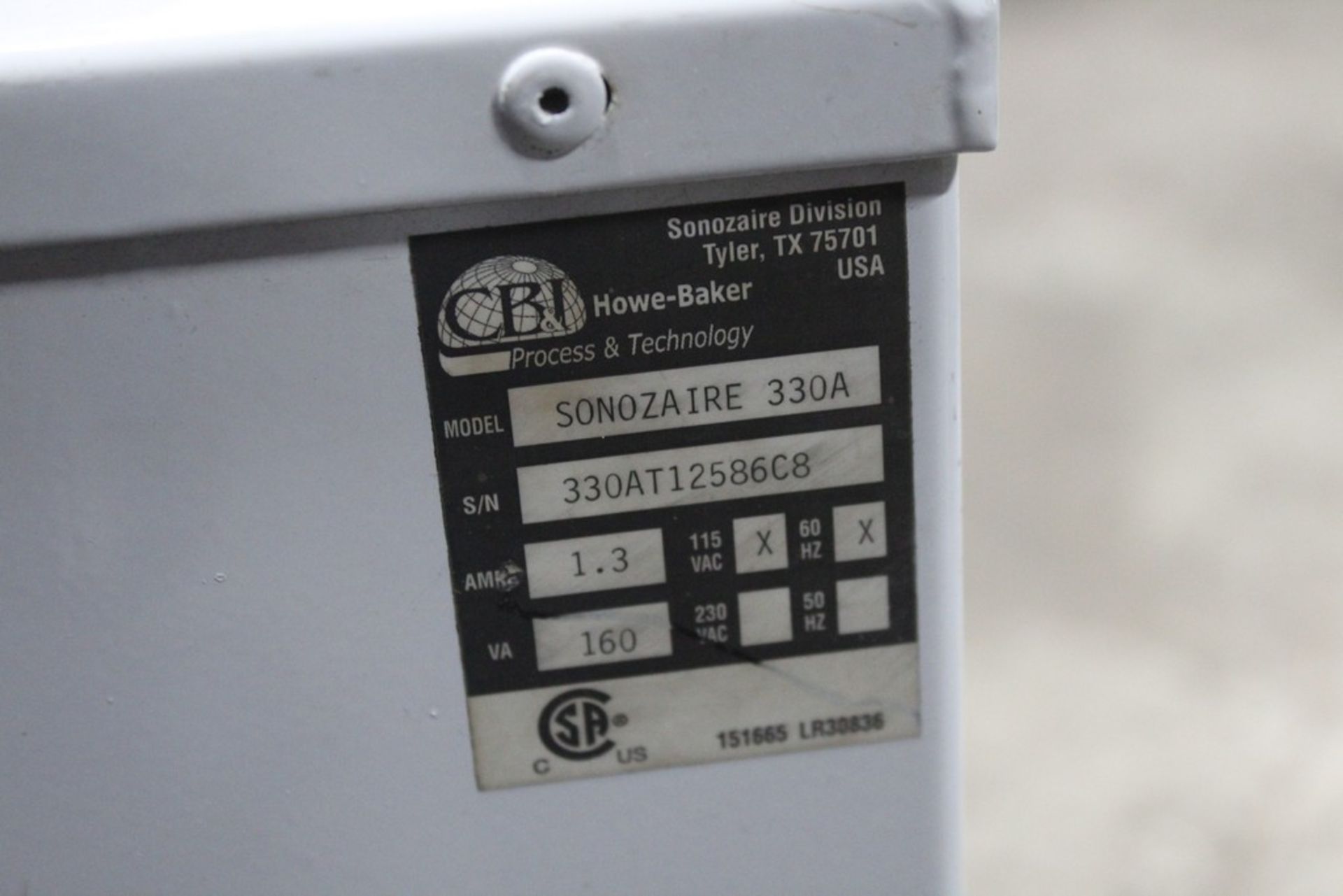 SONOZAIRE MODEL 330A OZONE GENERATOR - Image 2 of 3