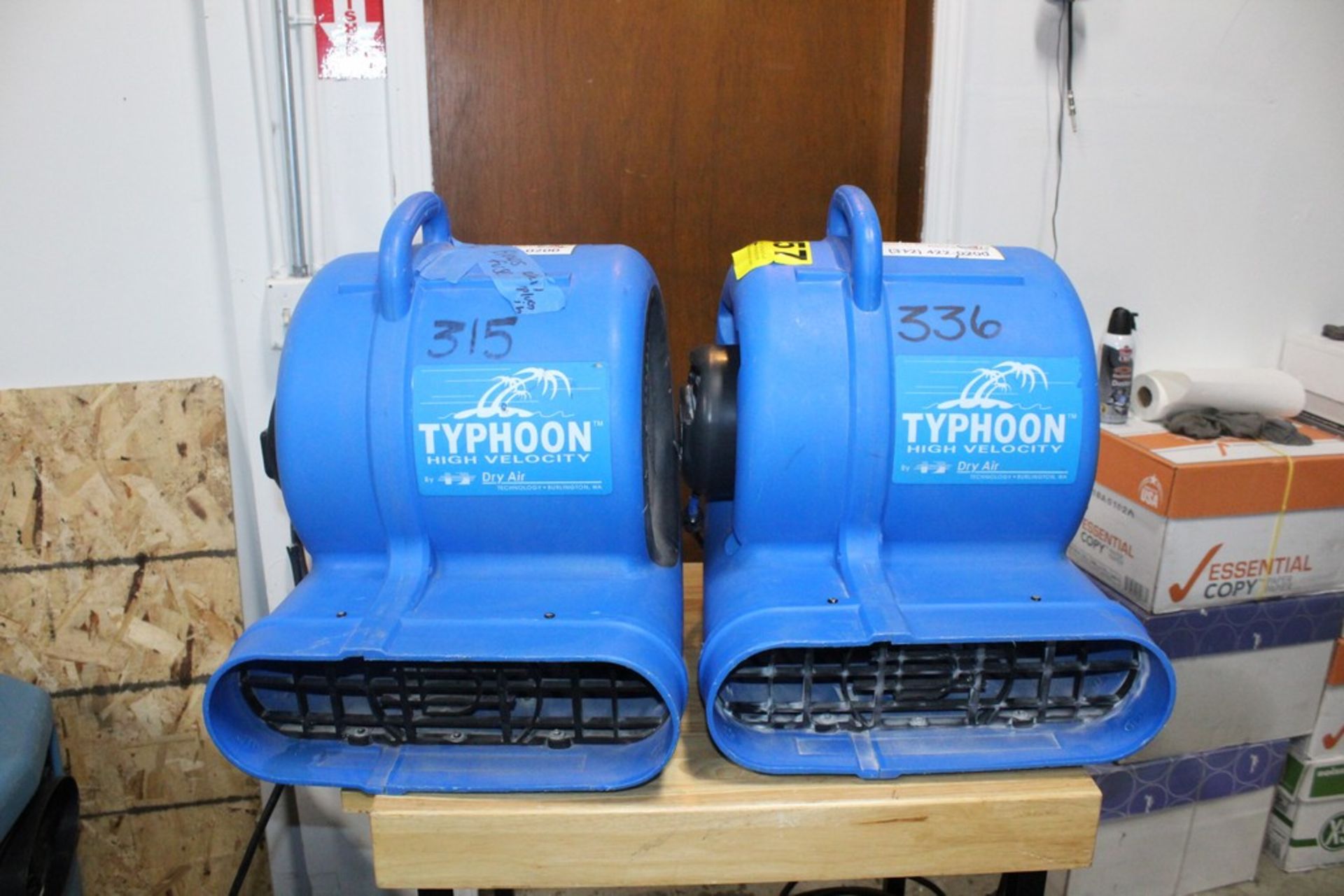 (2) DRY AIR TECHNOLOGY AIR MOVERS, ONE IS NOT IN SERVICE