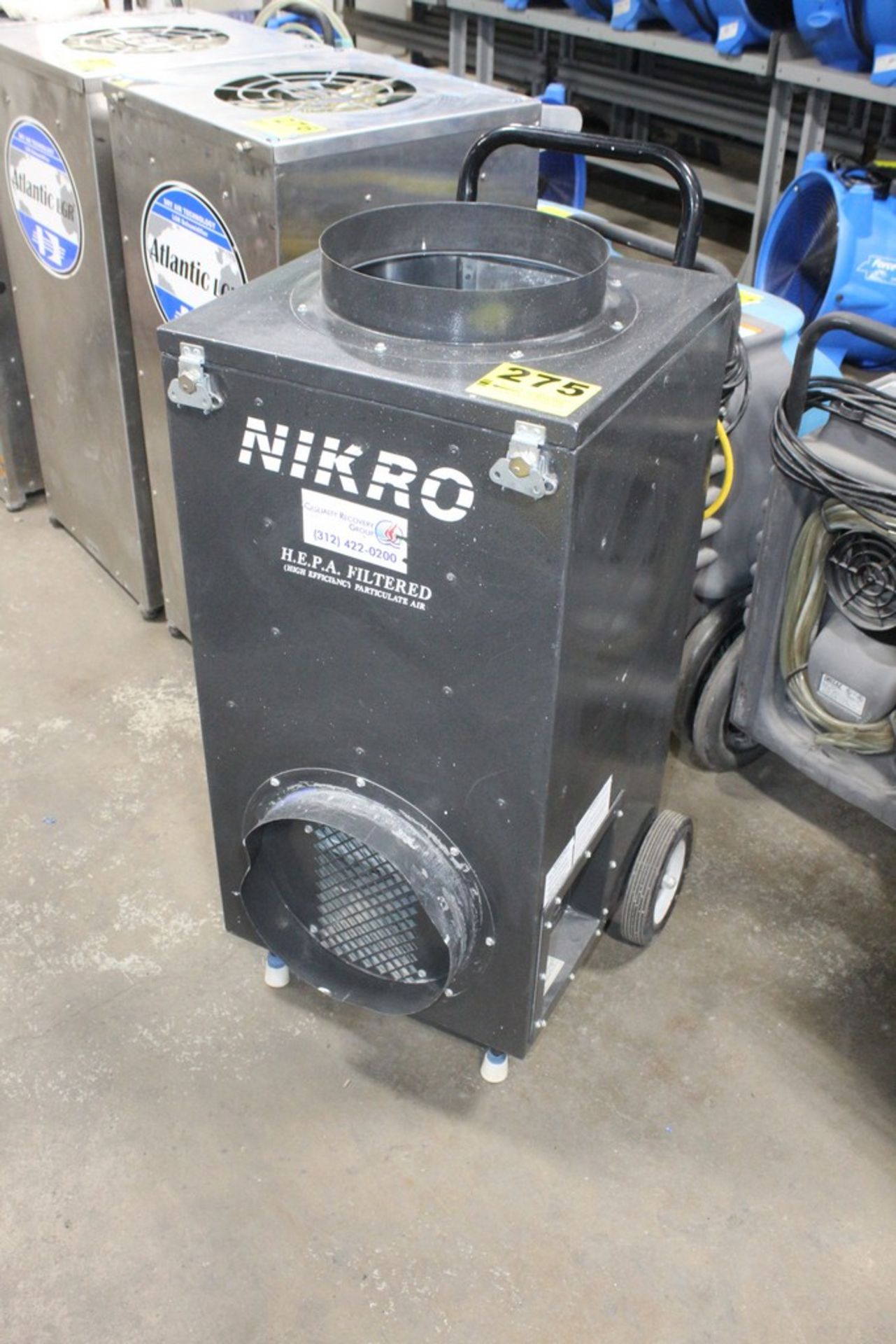 NIKRO INDUSTRIES MODEL UR800 UPRIGHT AIR SCRUBBER