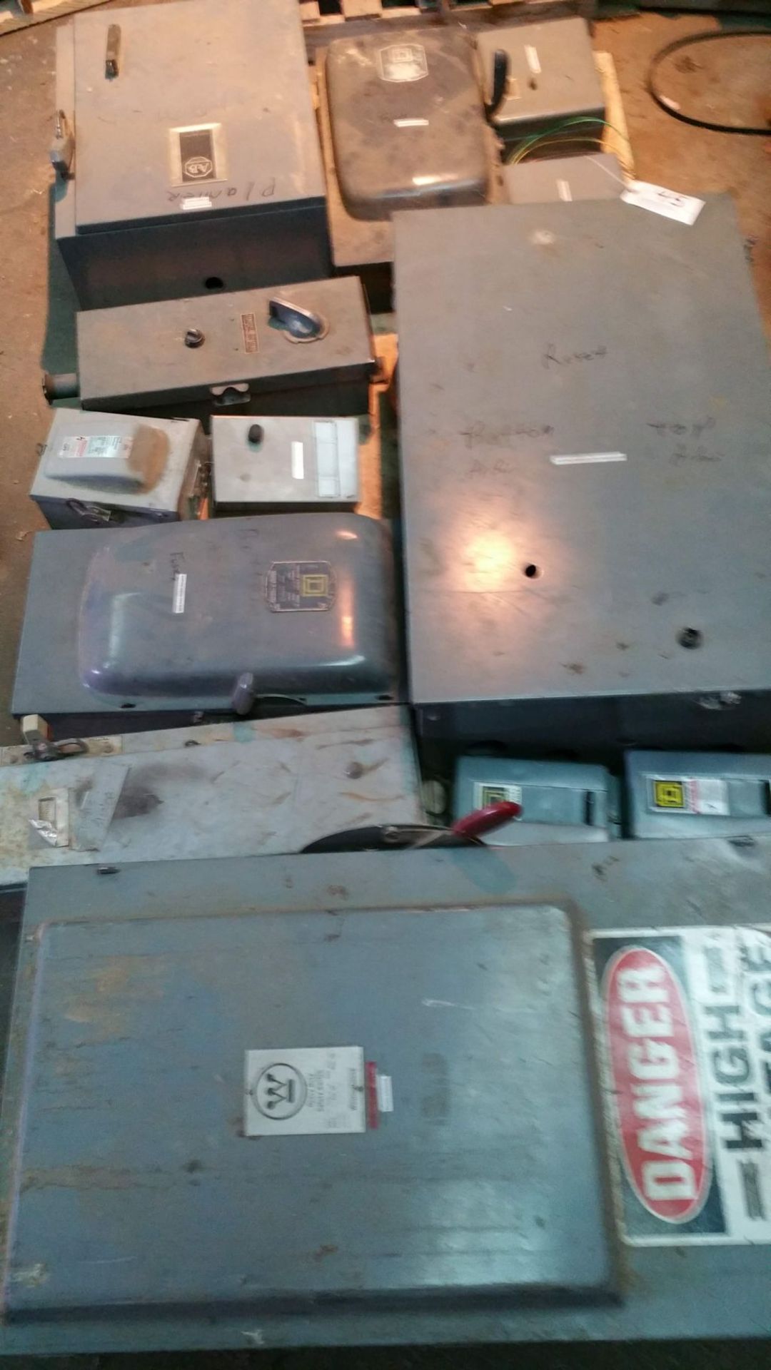 Pallet of fuse disconnects.