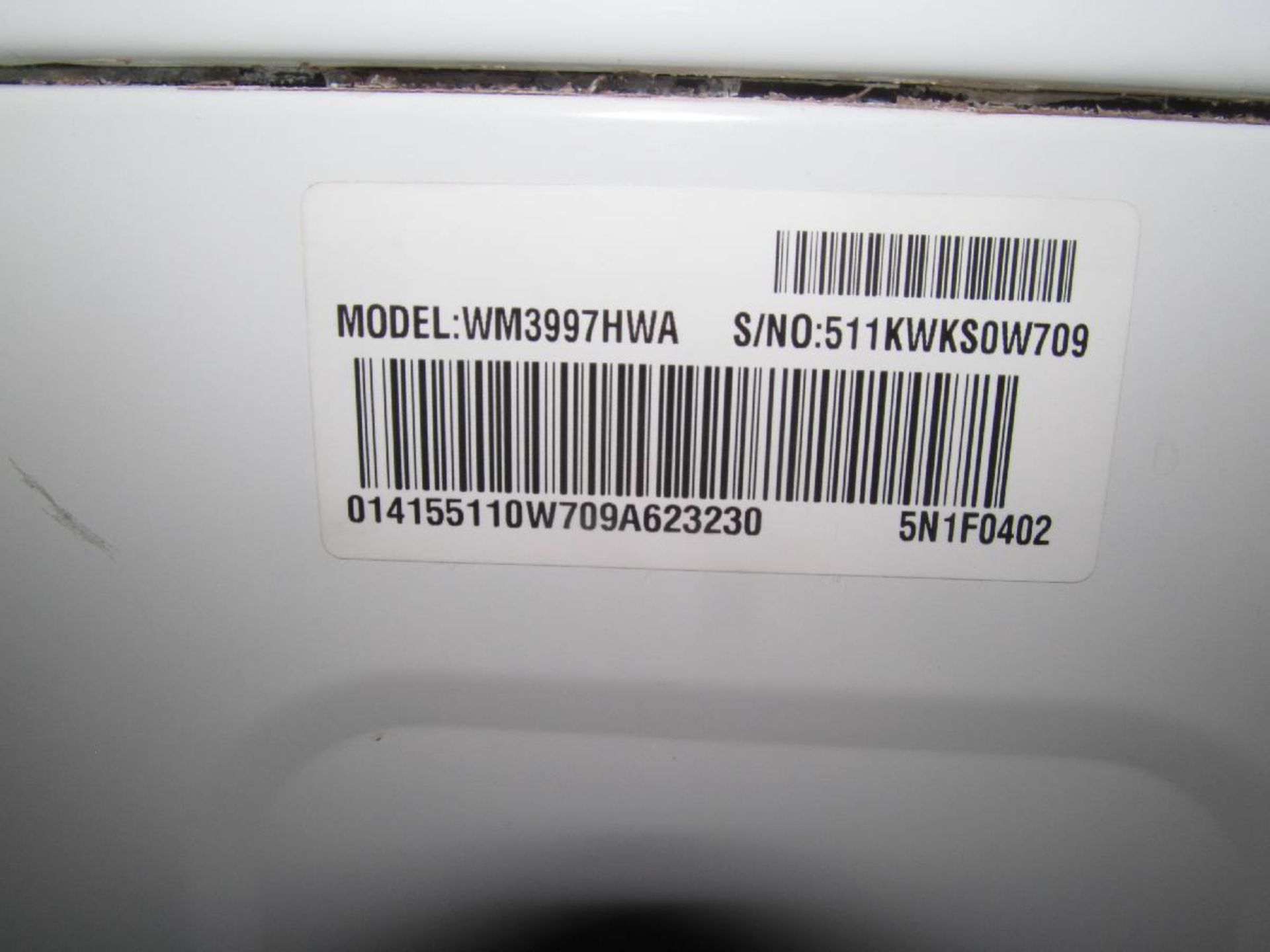 LG Model WM3997HWA Front Loading Washer/Dryer