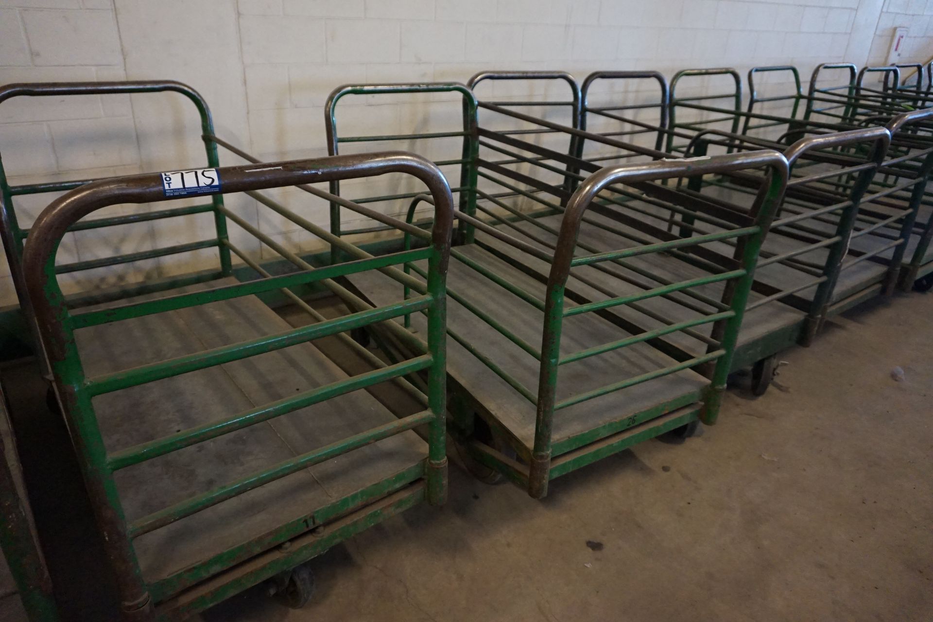 Green Metal 5' x 30" Express Carts