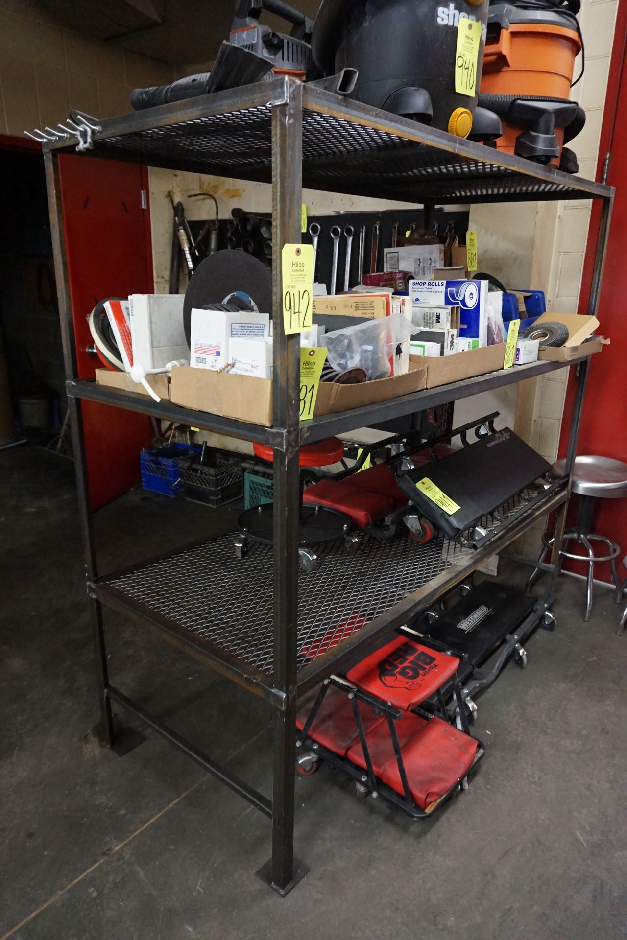 Custom Metal Racks with Portable Custom 4-Tier Cart - Image 2 of 2