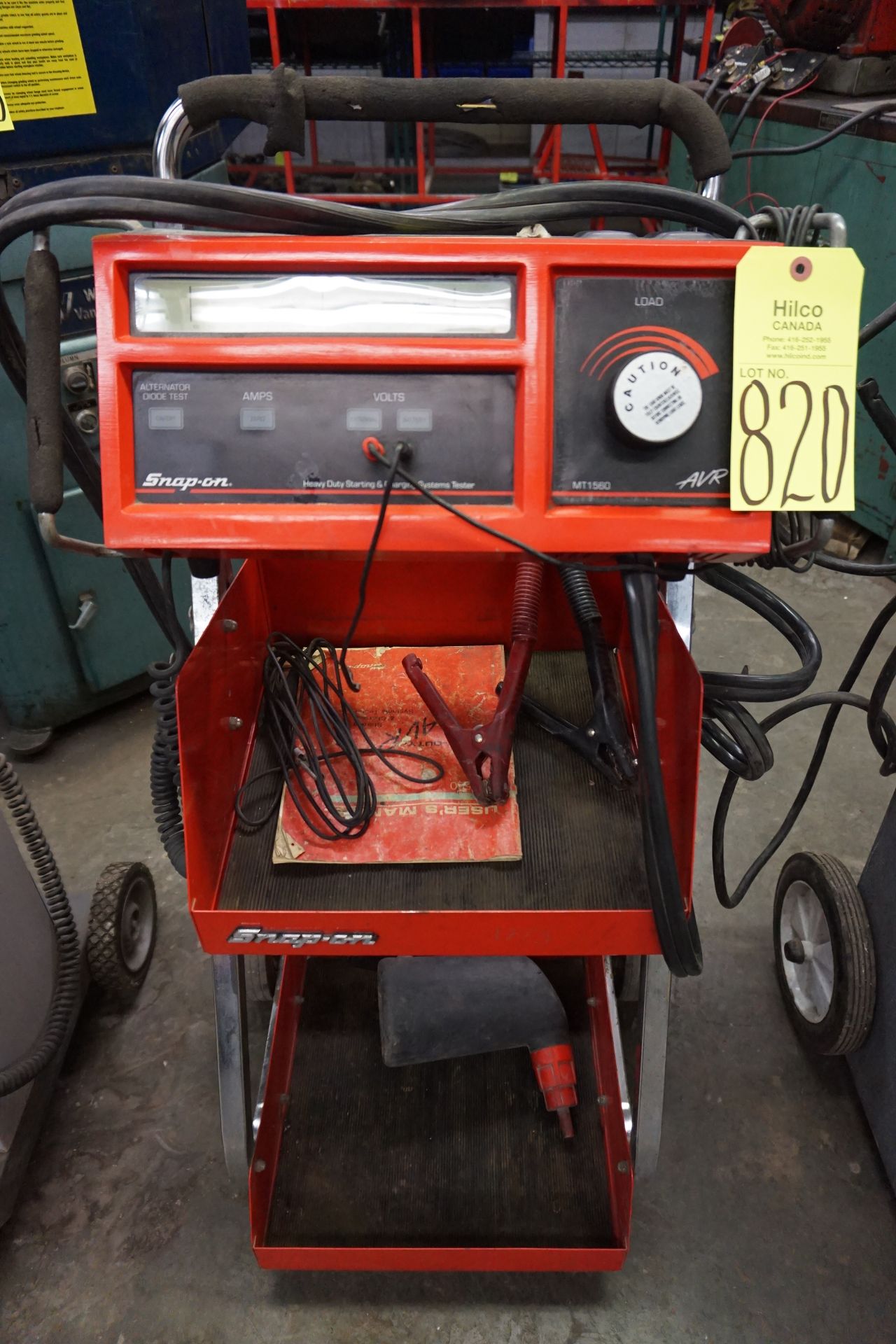 Snap-On Model MT1560 AVR Heavy Duty Starting & Charging System Tester