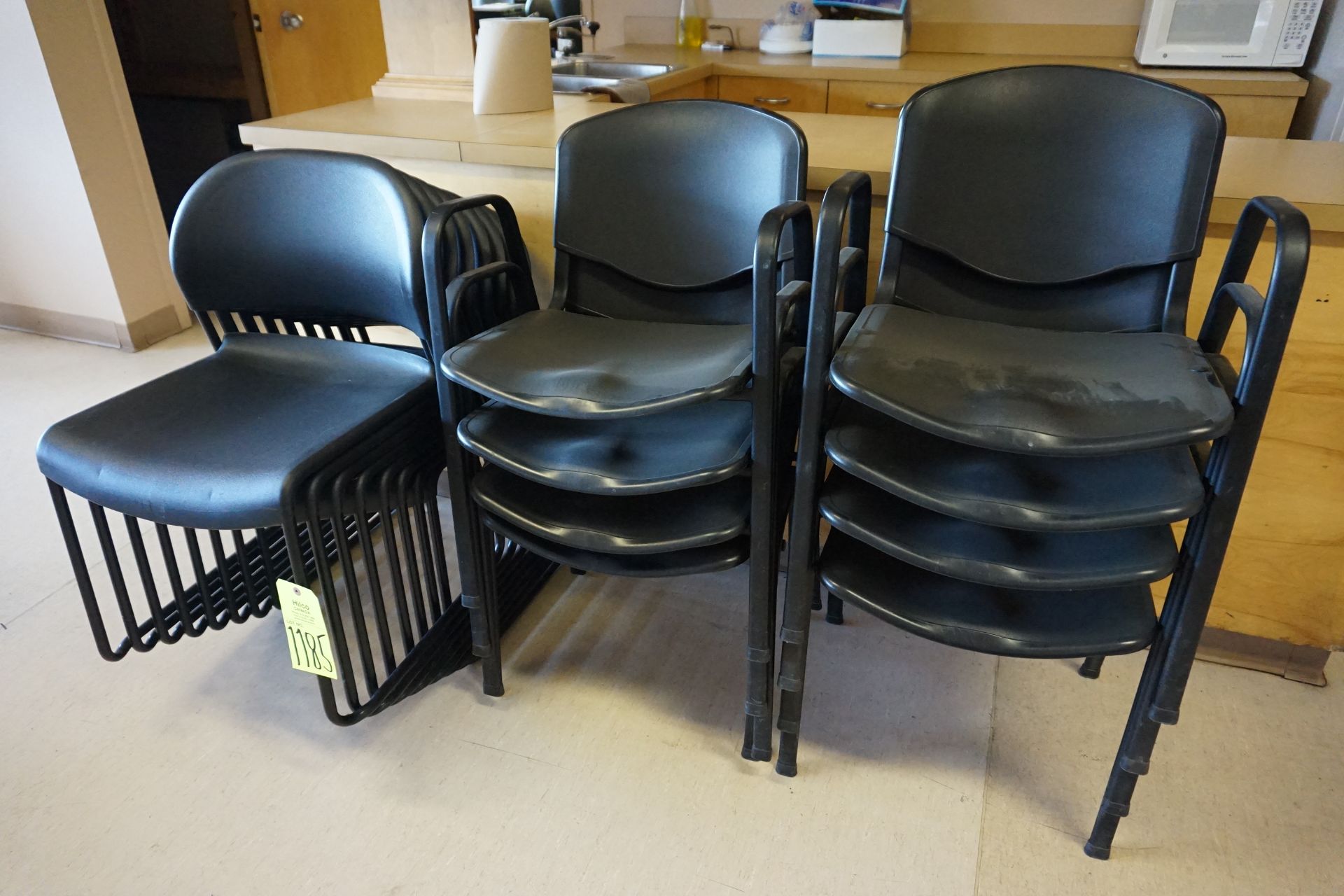 Asst. Black Stackable Chairs