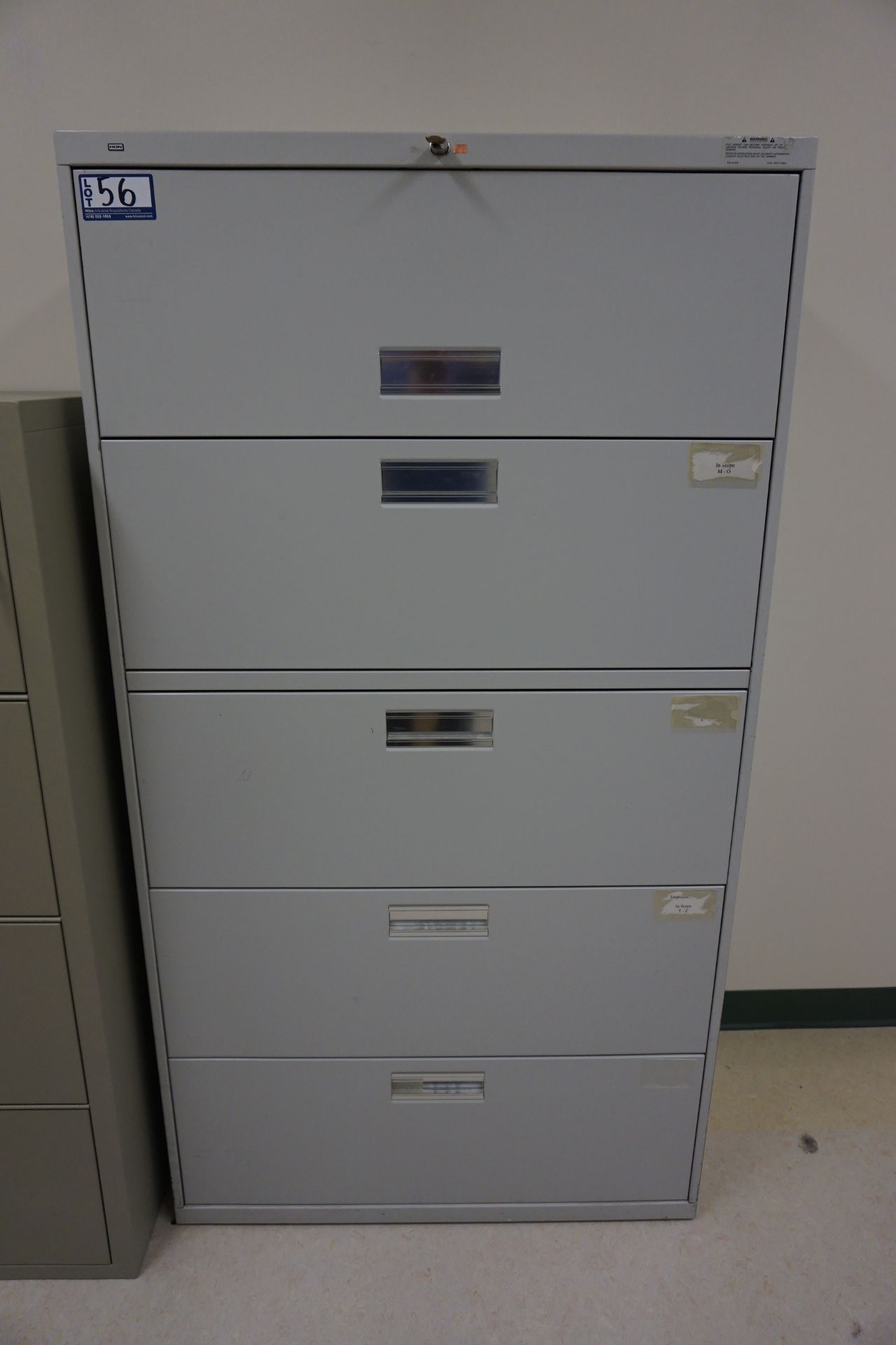 Hon 5-Drawer Lateral File Cabinets