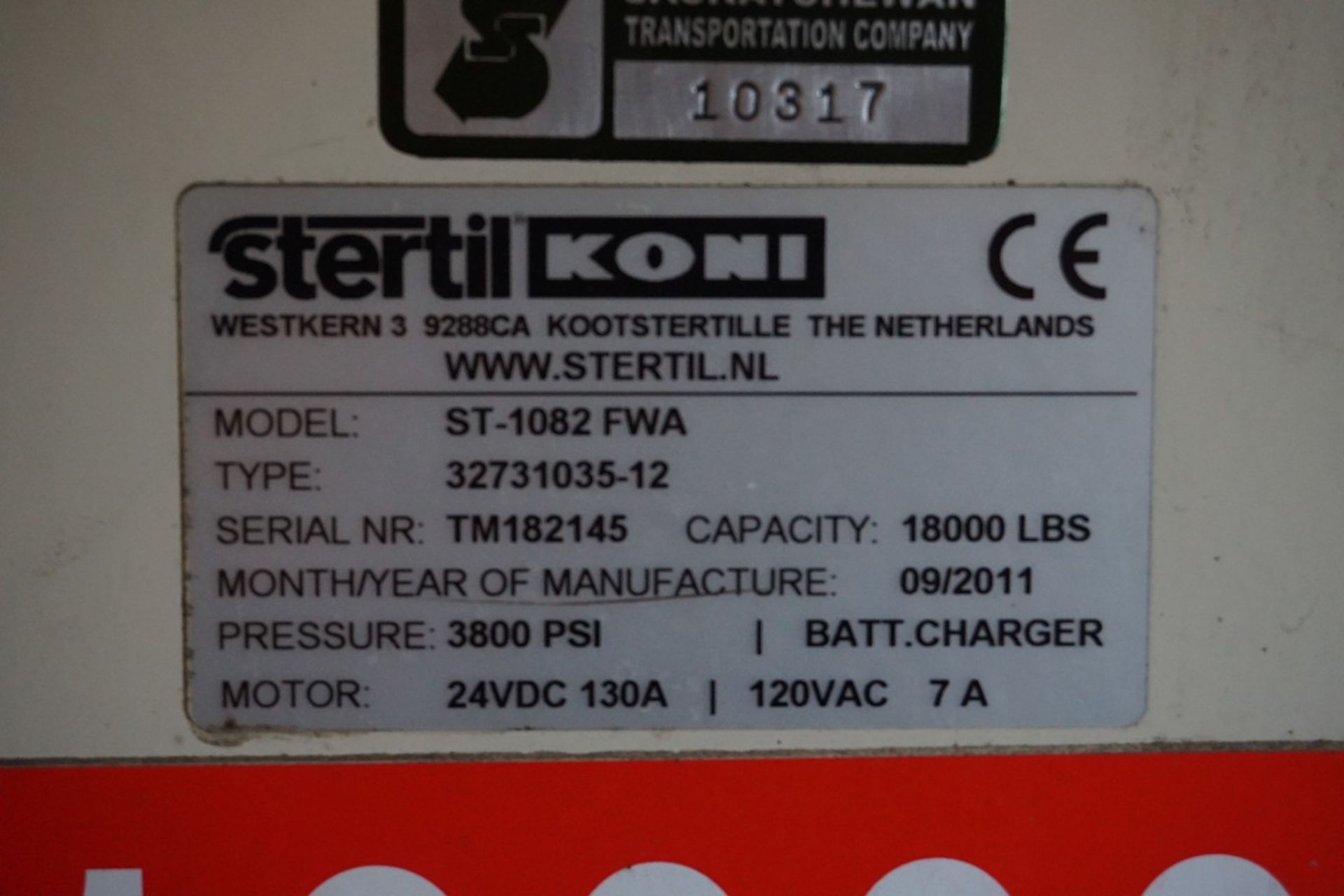 Steril Koni Model ST-1082 FWA 18,000-Lb. Wireless Mobile Column Lifts - Image 7 of 12