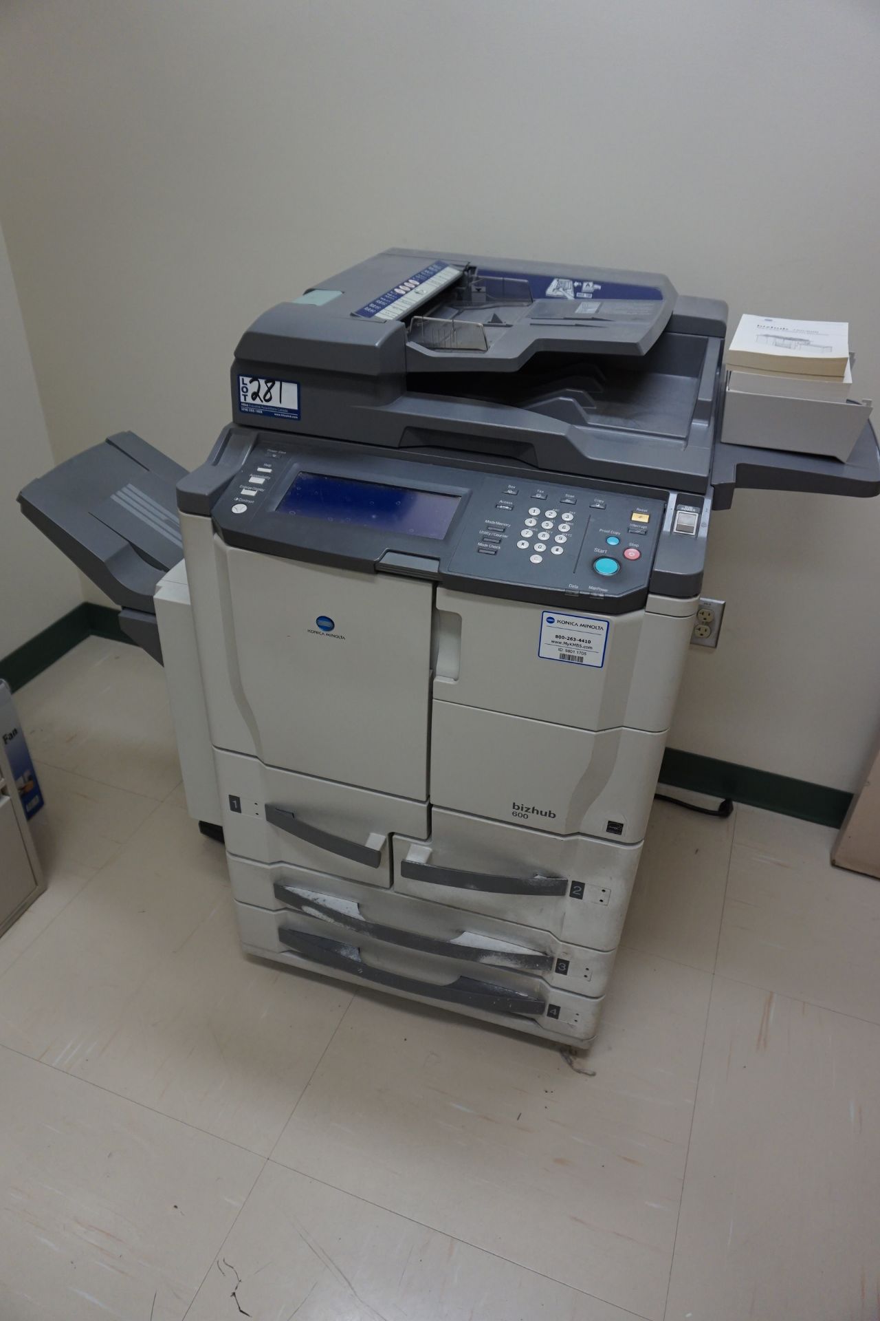 Konica Minolta Model bizhub 600 Copier